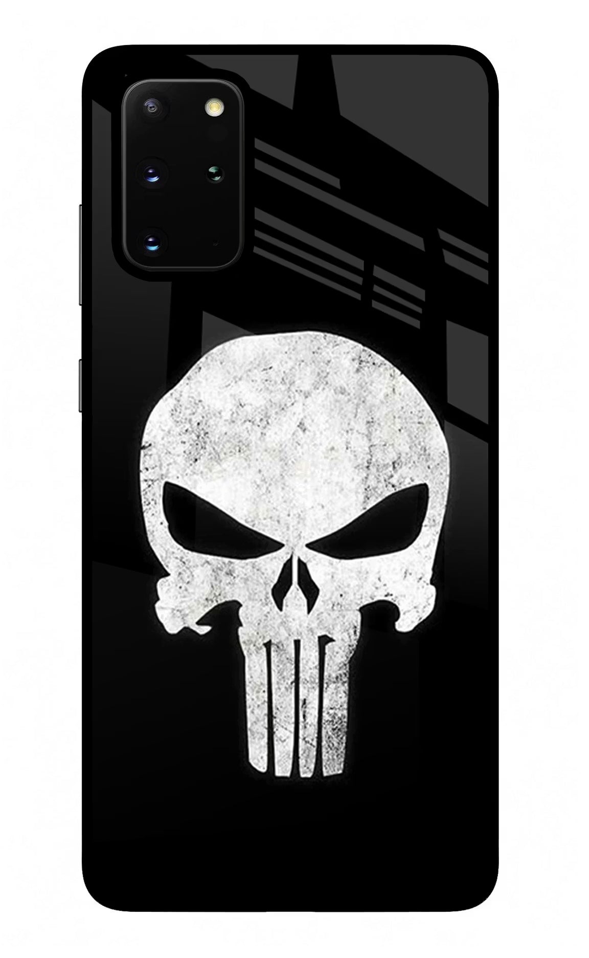 Punisher Skull Samsung S20 Plus Back Cover - Punisher Skull Samsung S20 Plus Glass Case Back Cover by Casekaro Punisher Skull Samsung S20 Plus Glass Case Back Cover by Casekaro