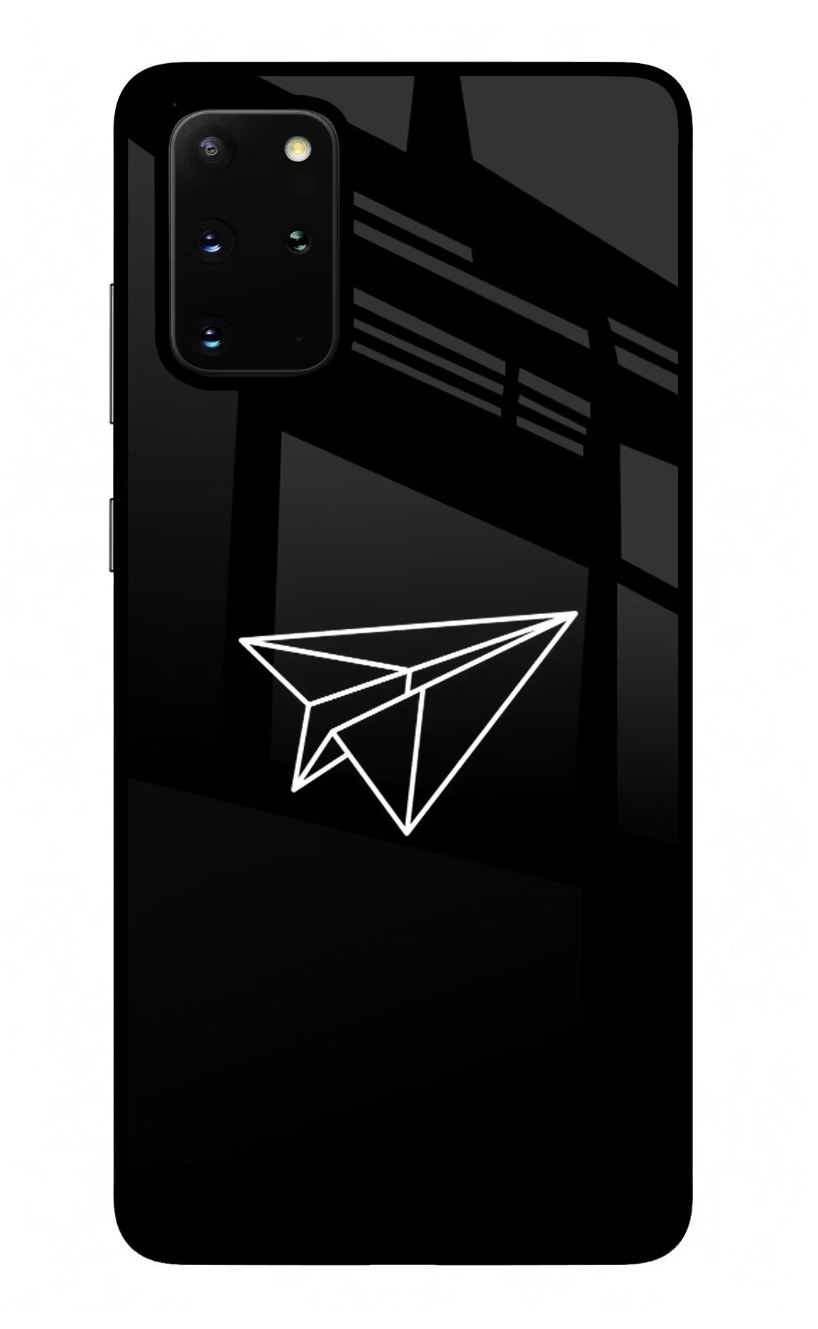 Paper Plane White Samsung S20 Plus Glass Case - Paper Plane White Samsung S20 Plus Glass Case Paper Plane White Samsung S20 Plus Glass Case