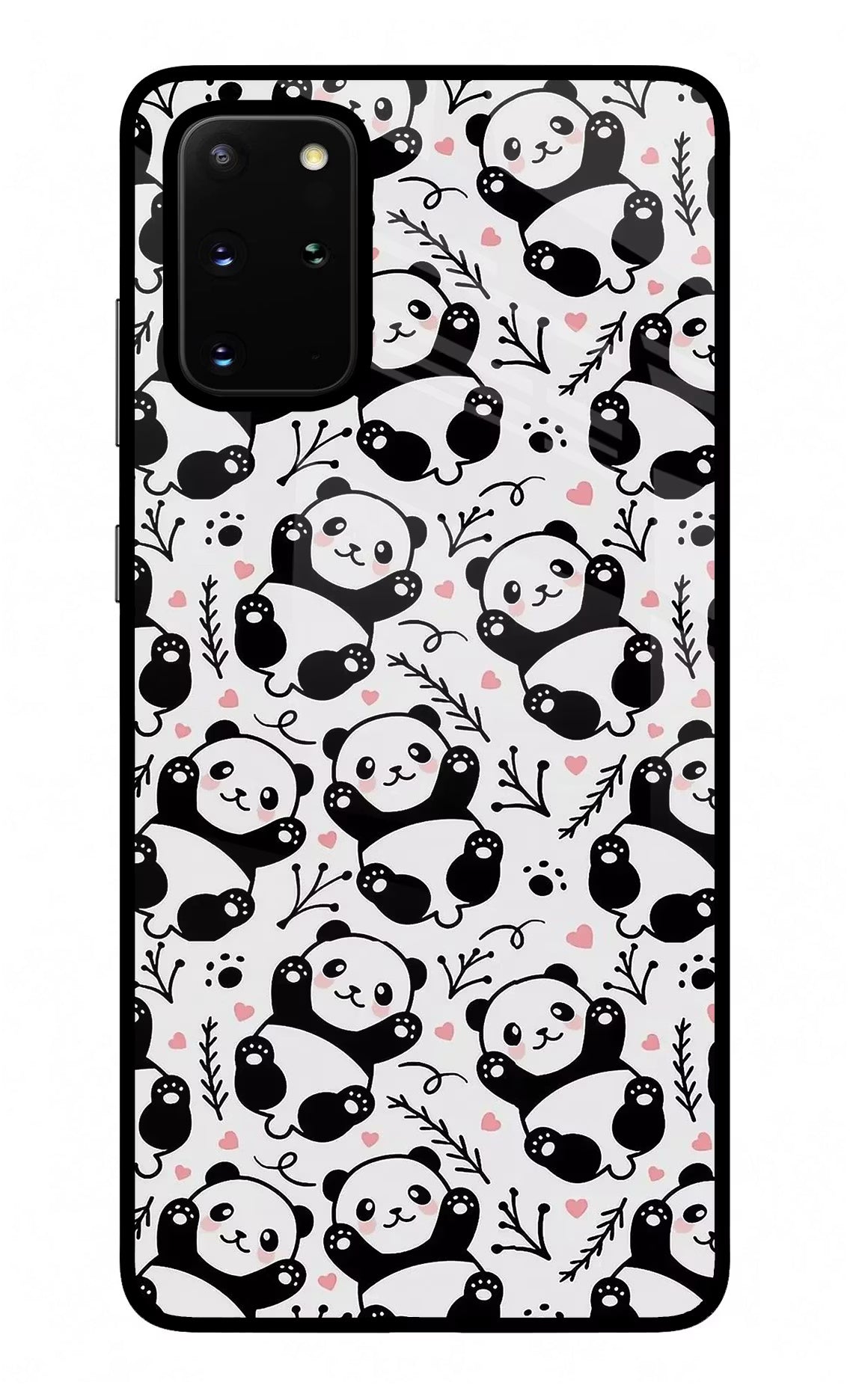 Cute Panda Samsung S20 Plus Back Cover - Cute Panda Samsung S20 Plus Glass Case Back Cover by Casekaro Cute Panda Samsung S20 Plus Glass Case Back Cover by Casekaro