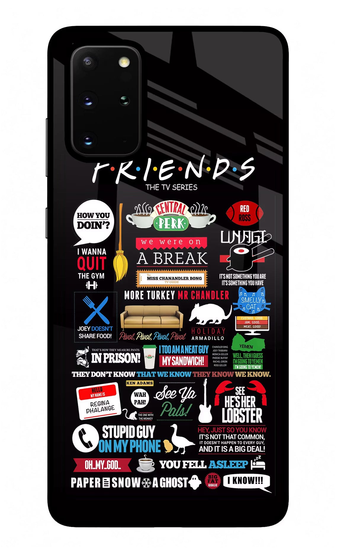 FRIENDS Samsung S20 Plus Glass Case - FRIENDS Samsung S20 Plus Glass Case FRIENDS Samsung S20 Plus Glass Case