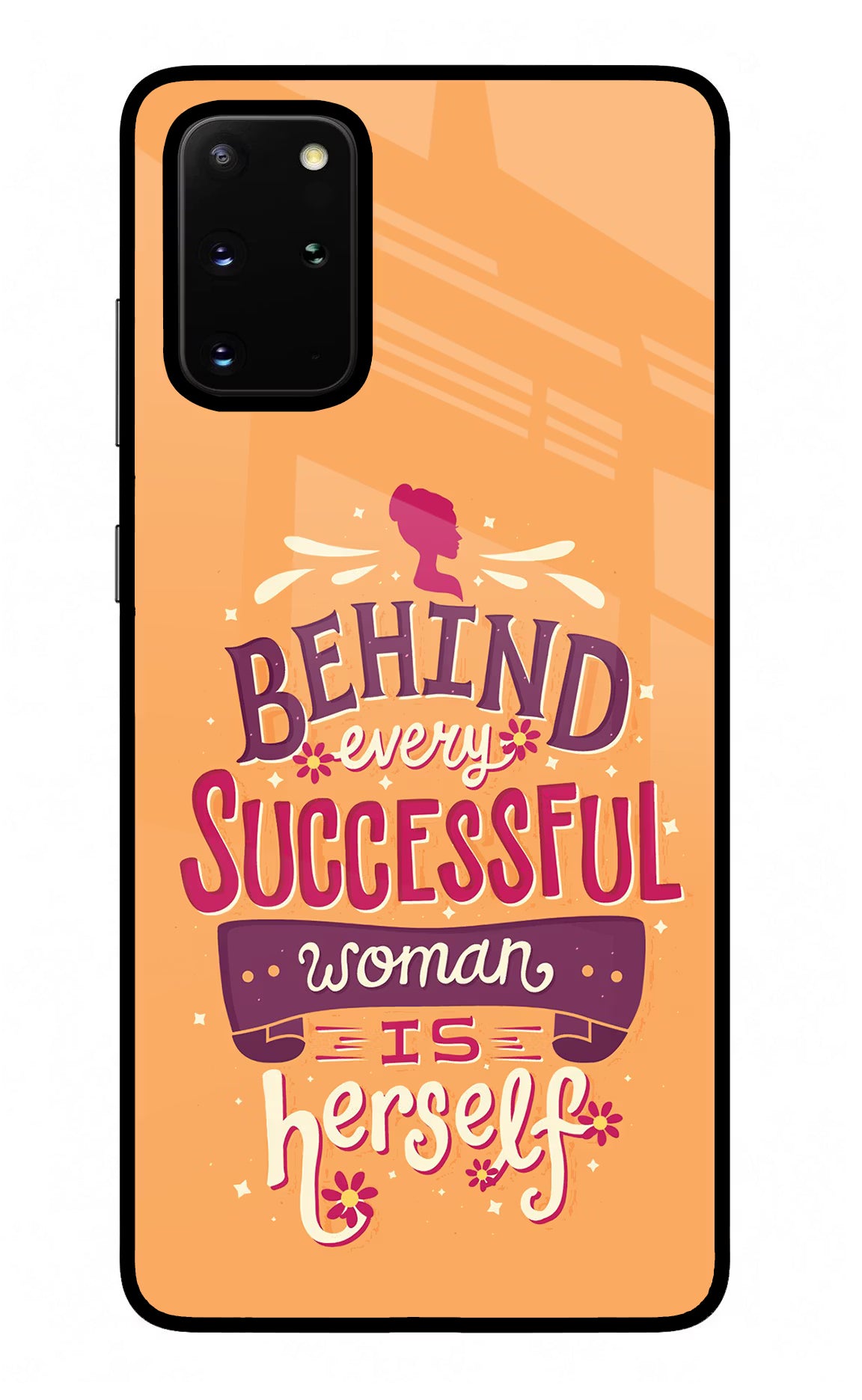 Behind Every Successful Woman There Is Herself Samsung S20 Plus Glass Case - Behind Every Successful Woman There Is Herself Samsung S20 Plus Glass Case Behind Every Successful Woman There Is Herself Samsung S20 Plus Glass Case
