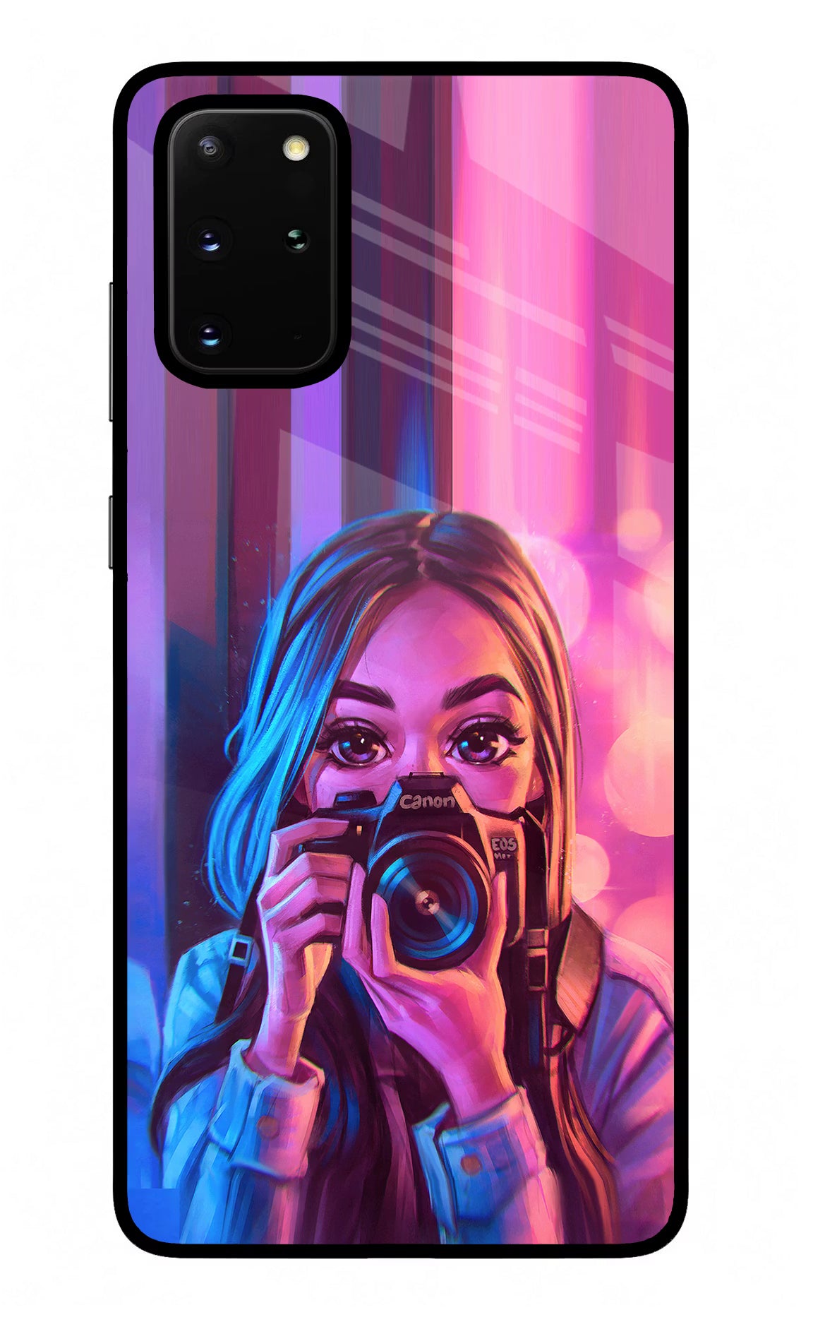 Girl Photographer Samsung S20 Plus Back Cover - Girl Photographer Samsung S20 Plus Glass Case Back Cover by Casekaro Girl Photographer Samsung S20 Plus Glass Case Back Cover by Casekaro