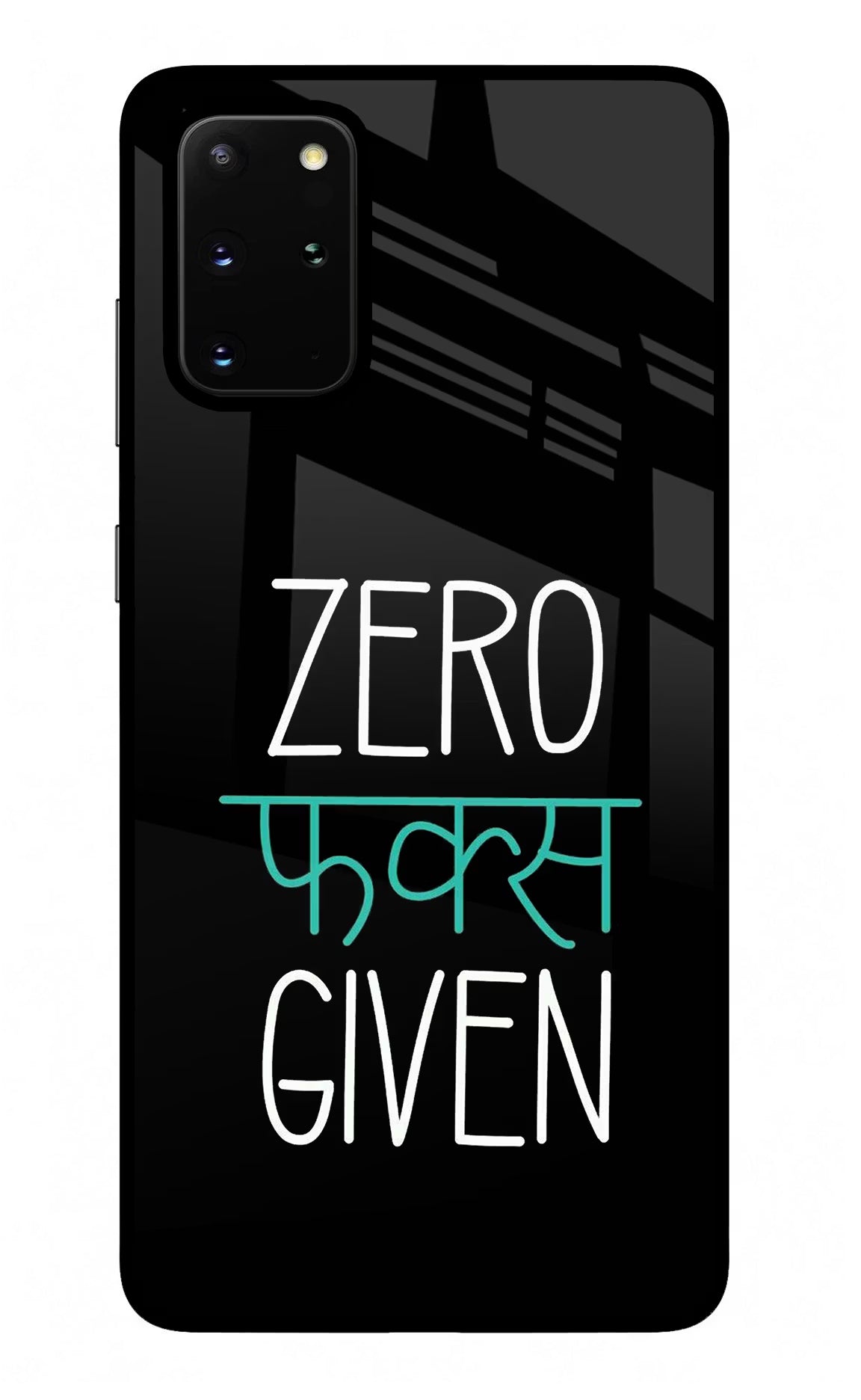Zero Fucks Given Samsung S20 Plus Back Cover - Zero Fucks Given Samsung S20 Plus Glass Case Back Cover by Casekaro Zero Fucks Given Samsung S20 Plus Glass Case Back Cover by Casekaro