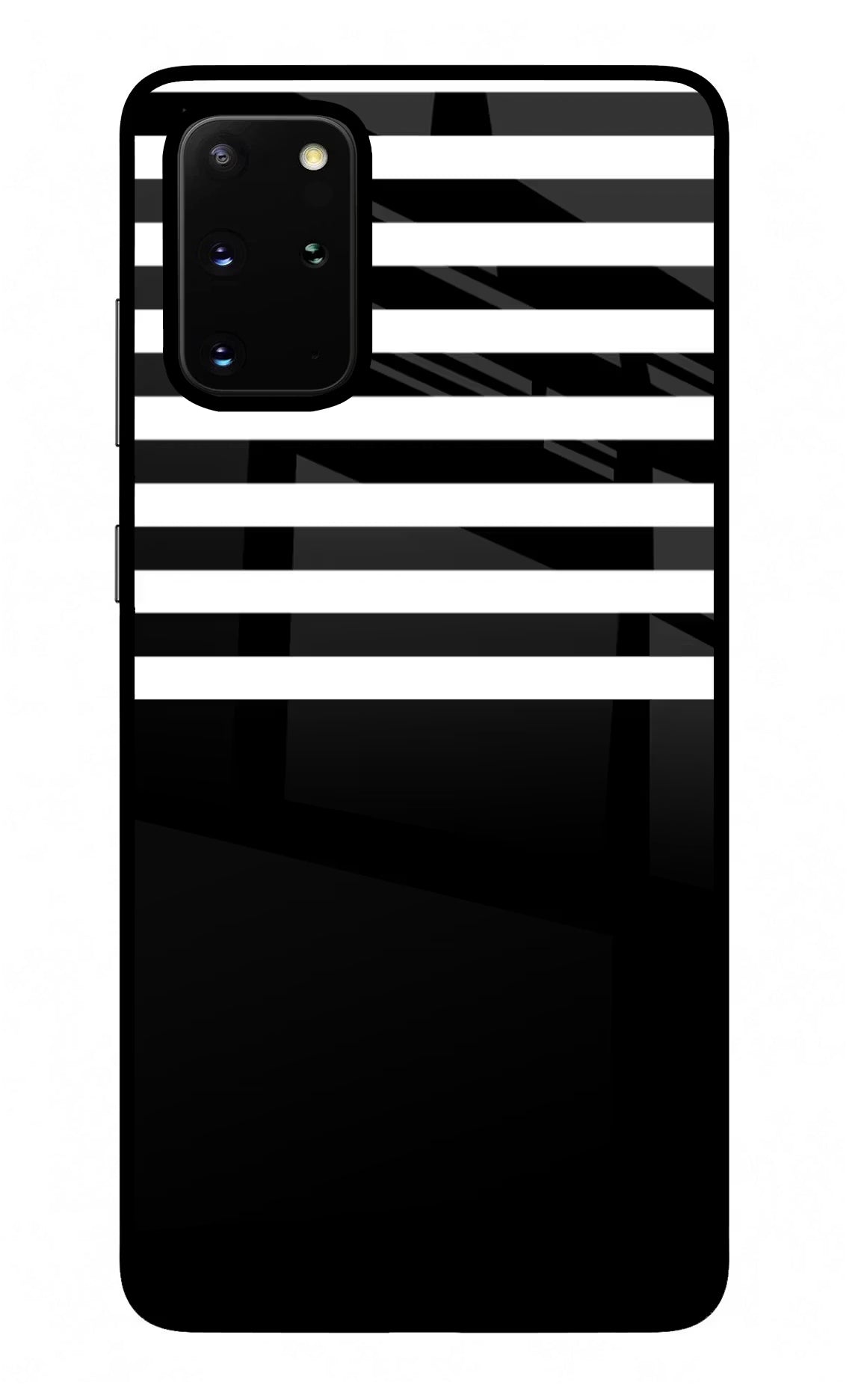 Black and White Print Samsung S20 Plus Glass Case - Black and White Print Samsung S20 Plus Glass Case Black and White Print Samsung S20 Plus Glass Case