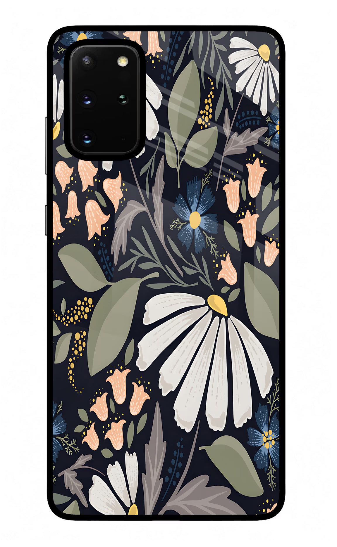 Flowers Art Samsung S20 Plus Back Cover - Flowers Art Samsung S20 Plus Glass Case Back Cover by Casekaro Flowers Art Samsung S20 Plus Glass Case Back Cover by Casekaro