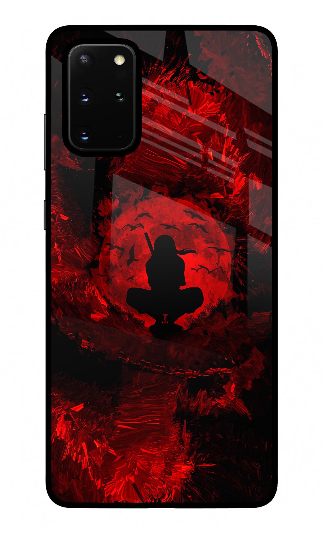 Itachi Uchiha Samsung S20 Plus Back Cover - Itachi Uchiha Samsung S20 Plus Glass Case Back Cover by Casekaro Itachi Uchiha Samsung S20 Plus Glass Case Back Cover by Casekaro