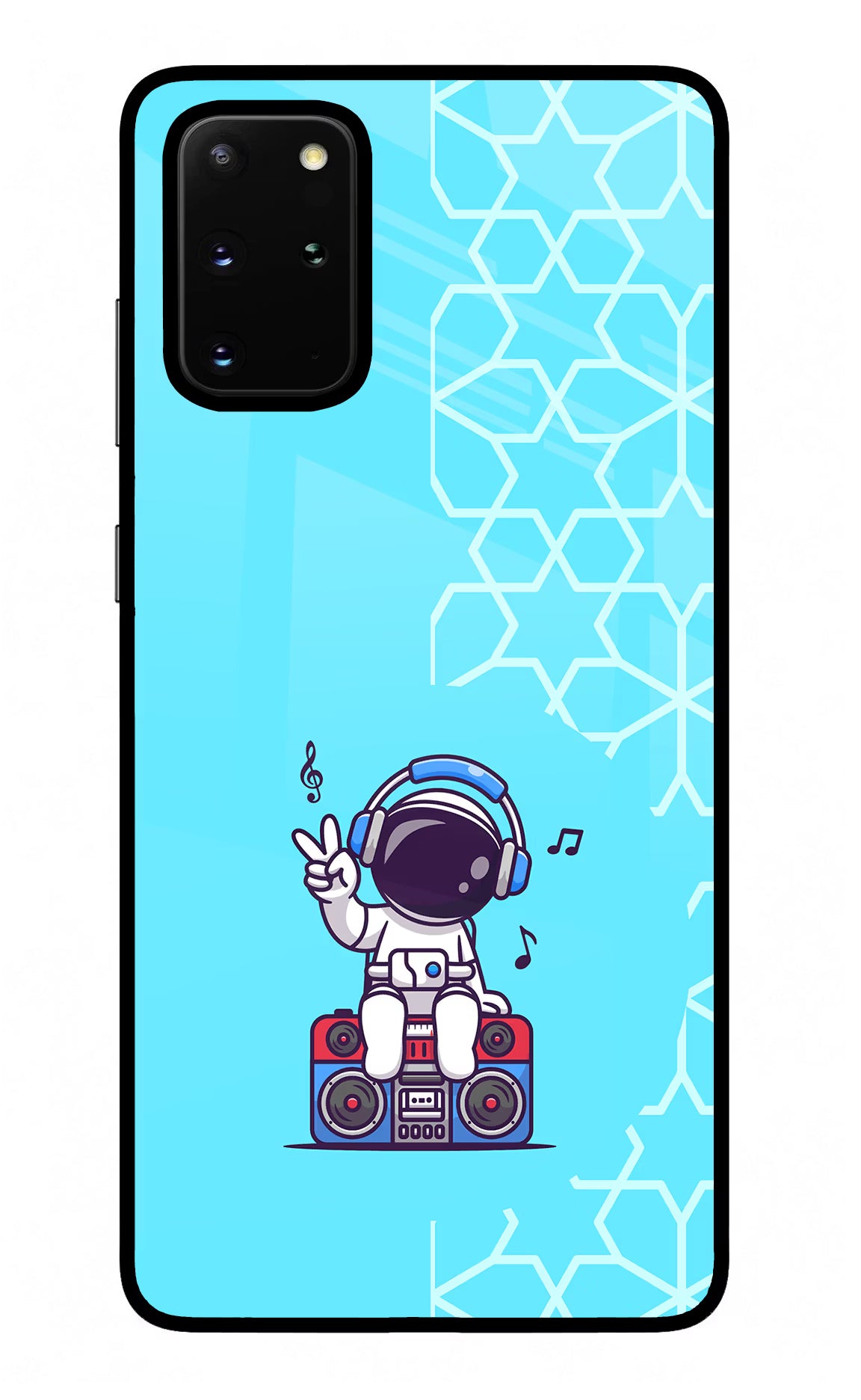 Cute Astronaut Chilling Samsung S20 Plus Glass Case - Cute Astronaut Chilling Samsung S20 Plus Glass Case Cute Astronaut Chilling Samsung S20 Plus Glass Case