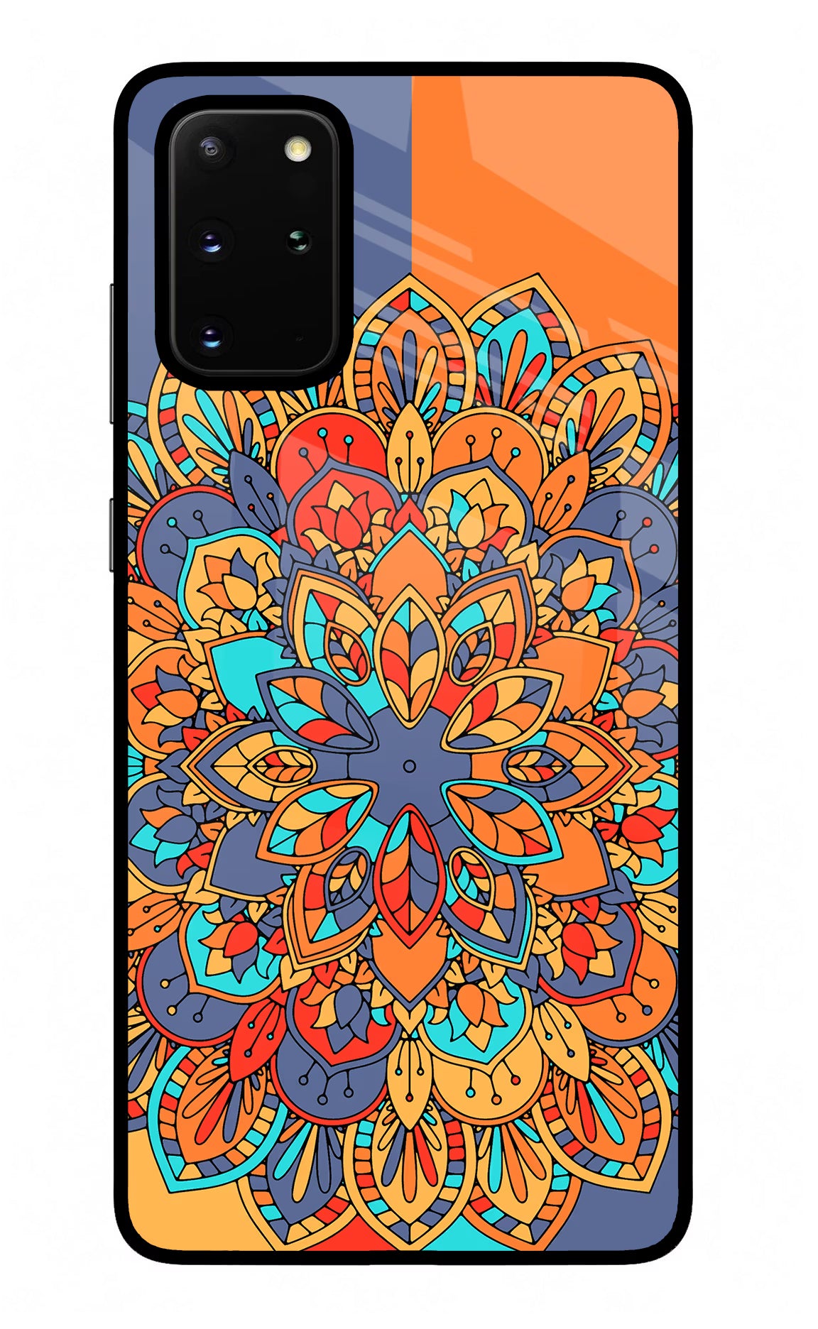 Color Mandala Samsung S20 Plus Back Cover - Color Mandala Samsung S20 Plus Glass Case Back Cover by Casekaro Color Mandala Samsung S20 Plus Glass Case Back Cover by Casekaro