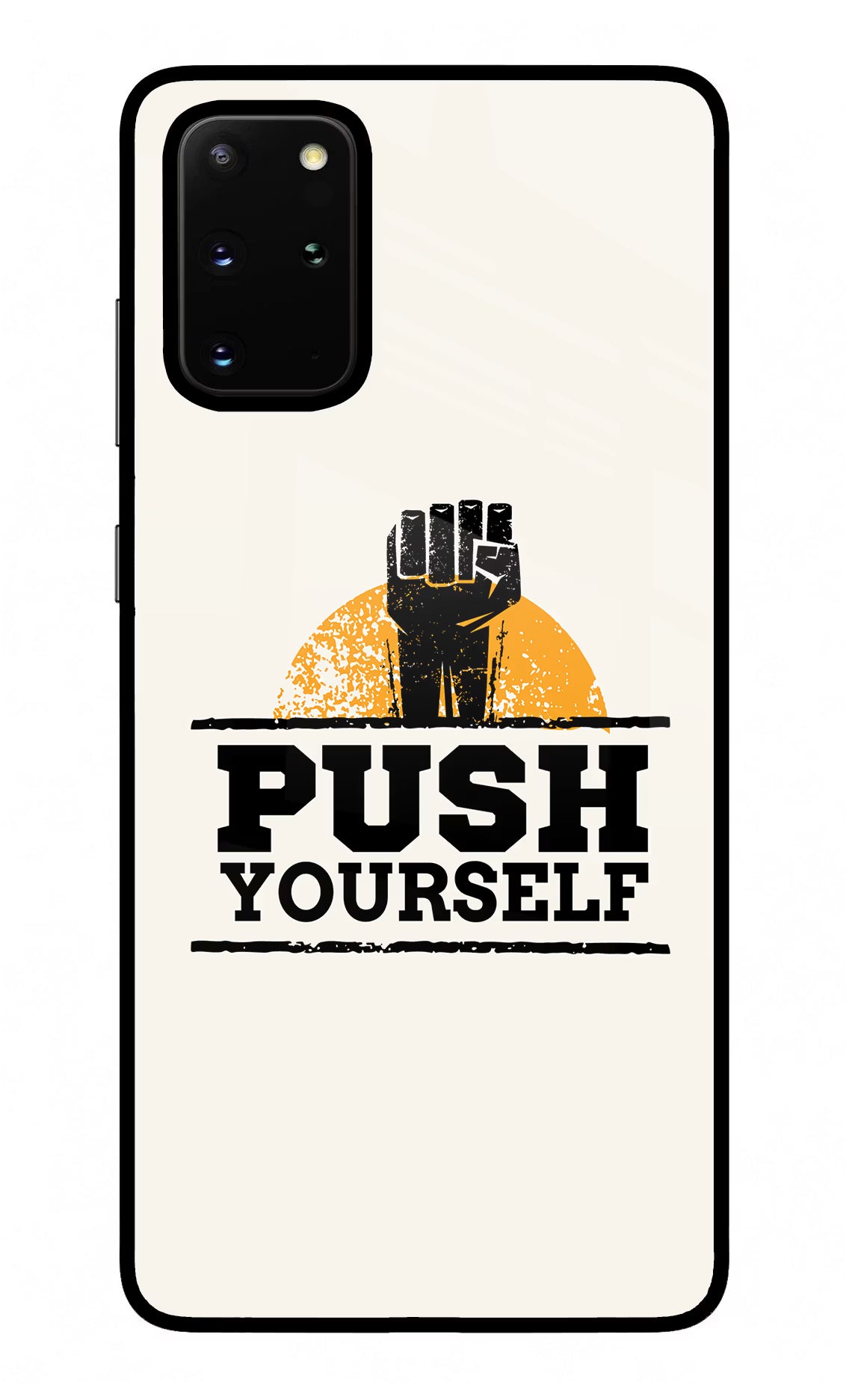 Push Yourself Samsung S20 Plus Back Cover - Push Yourself Samsung S20 Plus Glass Case Back Cover by Casekaro Push Yourself Samsung S20 Plus Glass Case Back Cover by Casekaro