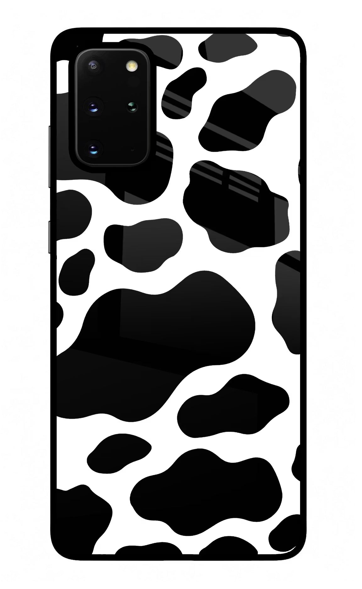 Cow Spots Samsung S20 Plus Back Cover - Cow Spots Samsung S20 Plus Glass Case Back Cover by Casekaro Cow Spots Samsung S20 Plus Glass Case Back Cover by Casekaro