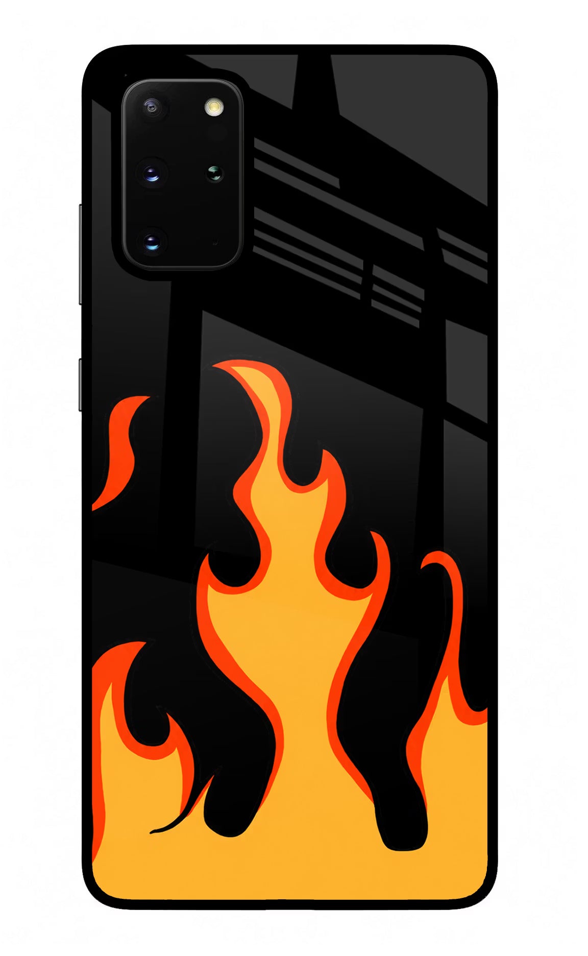 Fired Up – Black Samsung S20 Plus Glass Case - Fired Up – Black Samsung S20 Plus Glass Case Fired Up – Black Samsung S20 Plus Glass Case