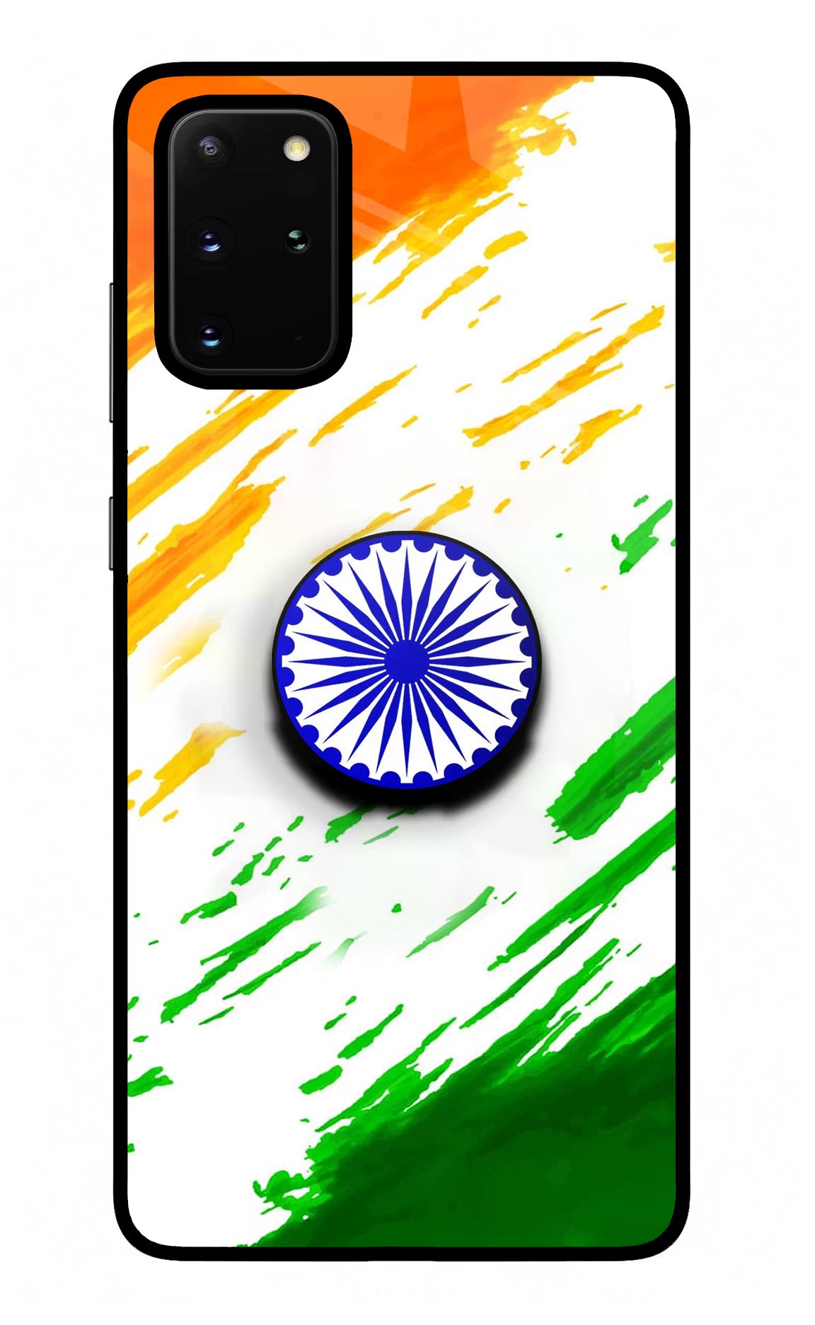 Indian Flag Ashoka Chakra Samsung S20 Plus Pop Case - Indian Flag Ashoka Chakra Samsung S20 Plus Pop Case by Casekaro Indian Flag Ashoka Chakra Samsung S20 Plus Pop Case by Casekaro