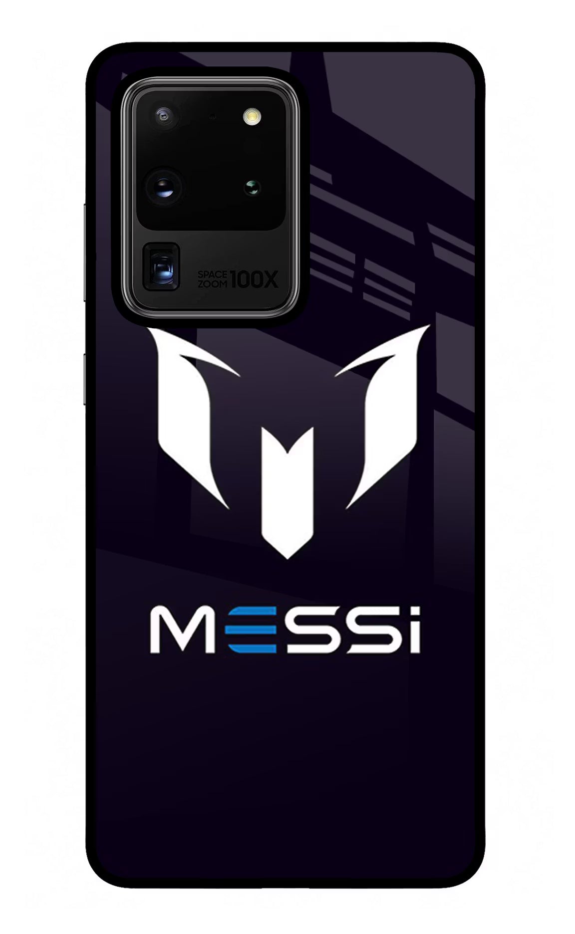Messi Logo Samsung S20 Ultra Back Cover - Messi Logo Samsung S20 Ultra Glass Case Back Cover by Casekaro Messi Logo Samsung S20 Ultra Glass Case Back Cover by Casekaro