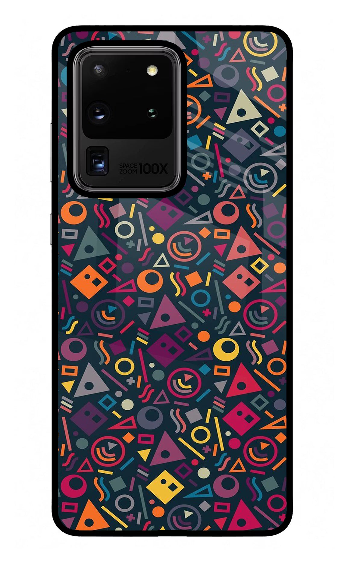 Geometric Abstract Samsung S20 Ultra Back Cover - Geometric Abstract Samsung S20 Ultra Glass Case Back Cover by Casekaro Geometric Abstract Samsung S20 Ultra Glass Case Back Cover by Casekaro