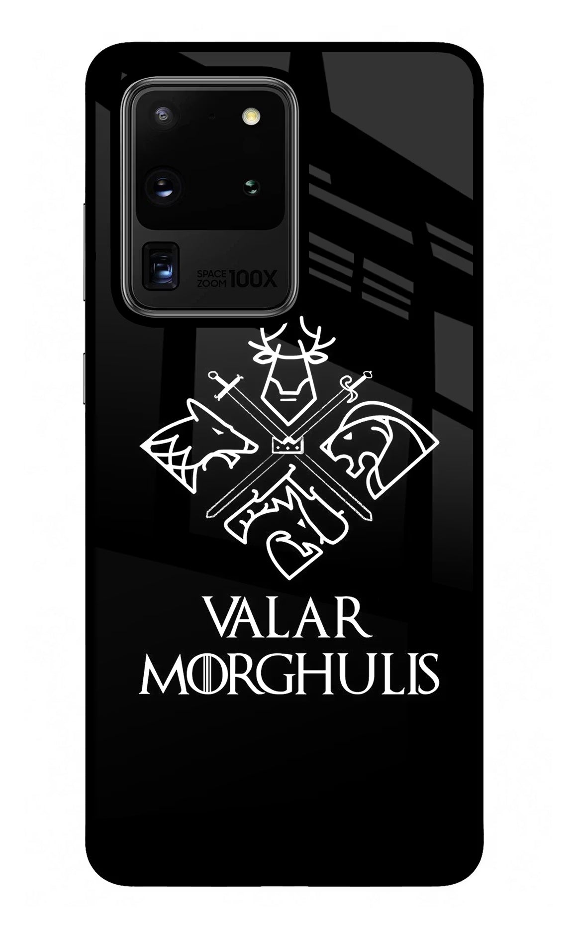 Valar Morghulis | Game Of Thrones Samsung S20 Ultra Back Cover - Valar Morghulis | Game Of Thrones Samsung S20 Ultra Glass Case Back Cover by Casekaro Valar Morghulis | Game Of Thrones Samsung S20 Ultra Glass Case Back Cover by Casekaro