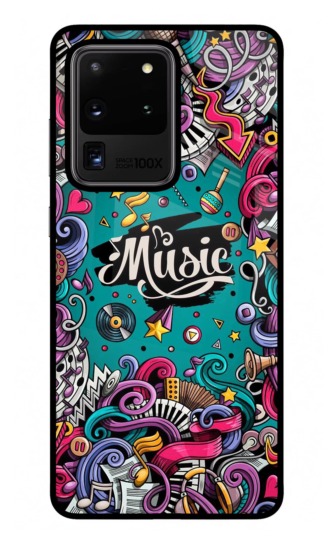 Music Graffiti Samsung S20 Ultra Glass Case - Music Graffiti Samsung S20 Ultra Glass Case Music Graffiti Samsung S20 Ultra Glass Case