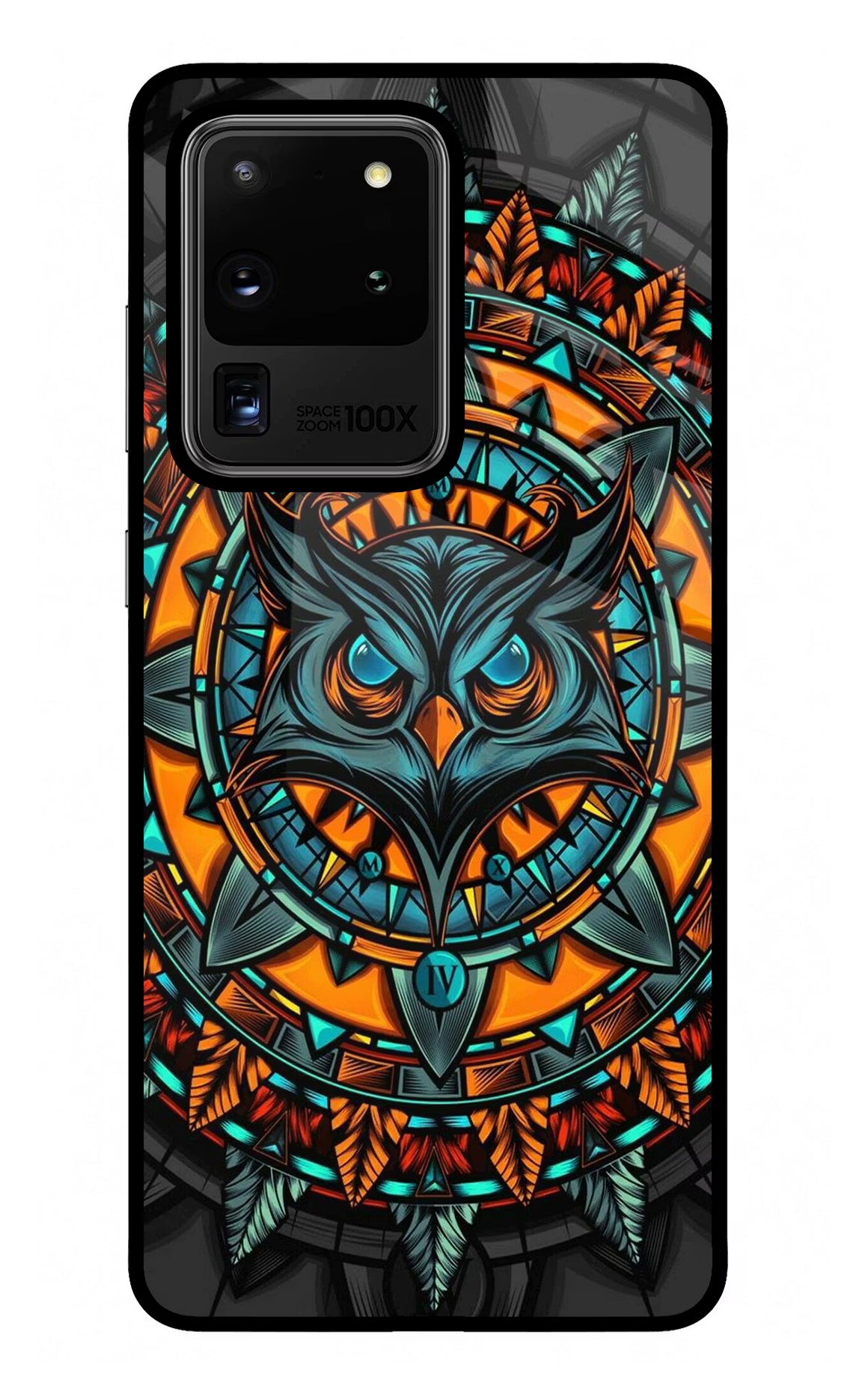 Angry Owl Art Samsung S20 Ultra Back Cover - Angry Owl Art Samsung S20 Ultra Glass Case Back Cover by Casekaro Angry Owl Art Samsung S20 Ultra Glass Case Back Cover by Casekaro