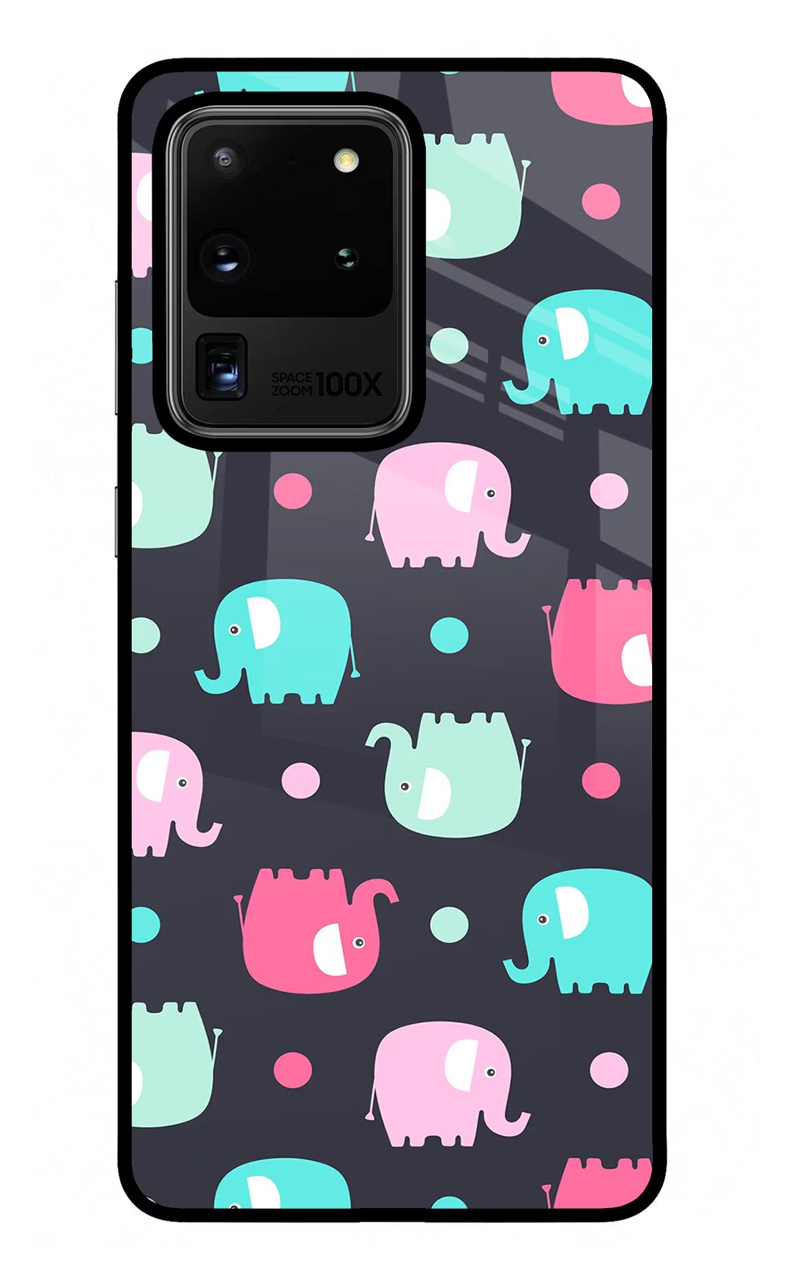 Elephants Samsung S20 Ultra Back Cover - Elephants Samsung S20 Ultra Glass Case Back Cover by Casekaro Elephants Samsung S20 Ultra Glass Case Back Cover by Casekaro