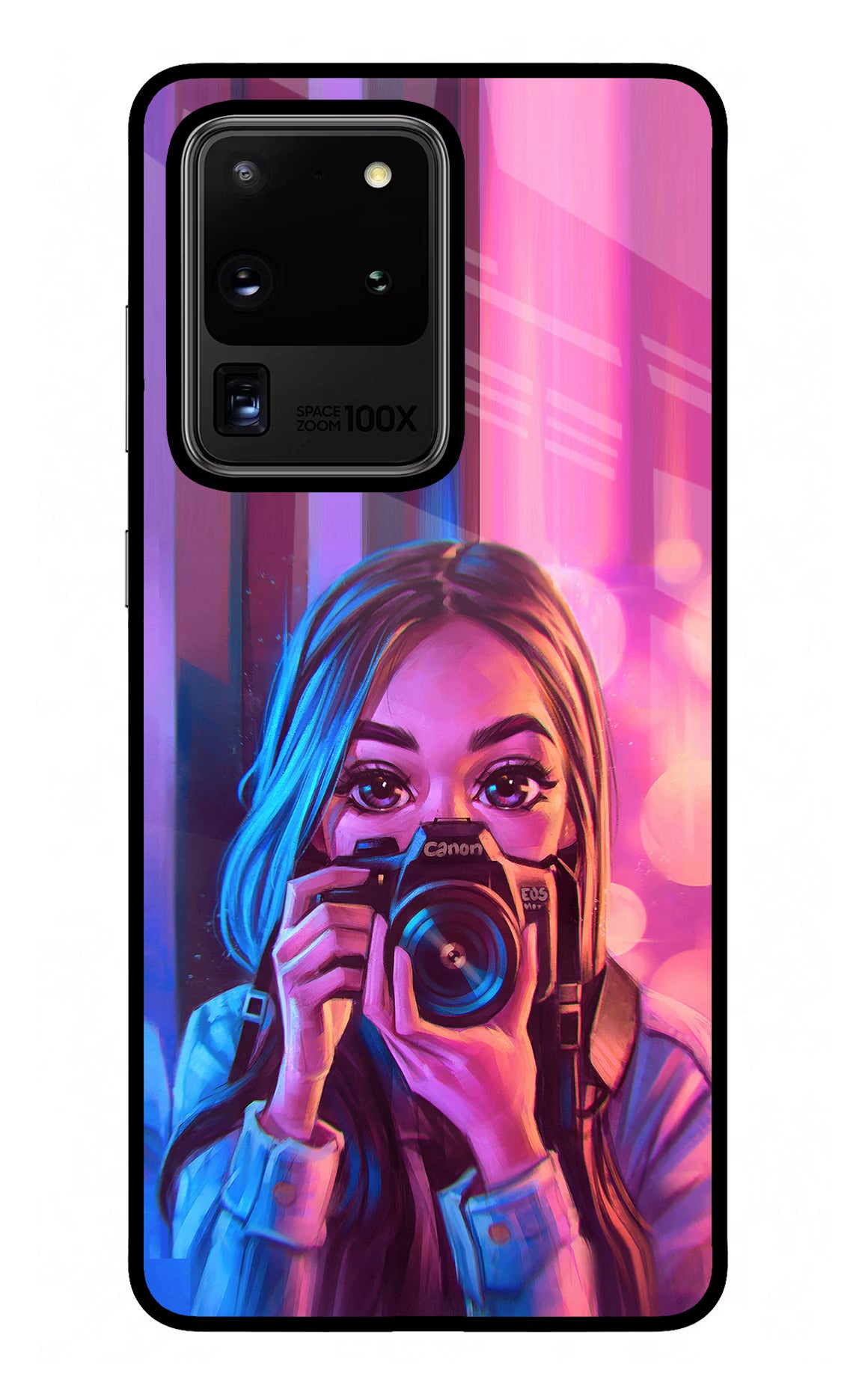 Girl Photographer Samsung S20 Ultra Back Cover - Girl Photographer Samsung S20 Ultra Glass Case Back Cover by Casekaro Girl Photographer Samsung S20 Ultra Glass Case Back Cover by Casekaro