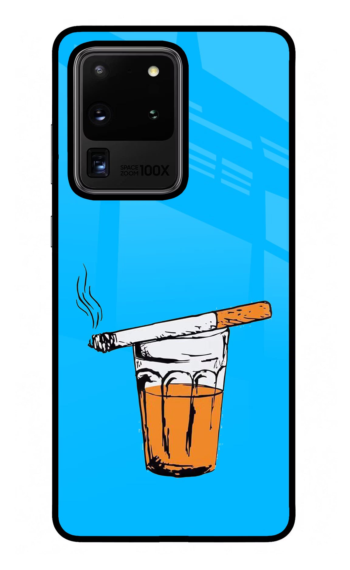 Chai Sutta Samsung S20 Ultra Back Cover - Chai Sutta Samsung S20 Ultra Glass Case Back Cover by Casekaro Chai Sutta Samsung S20 Ultra Glass Case Back Cover by Casekaro