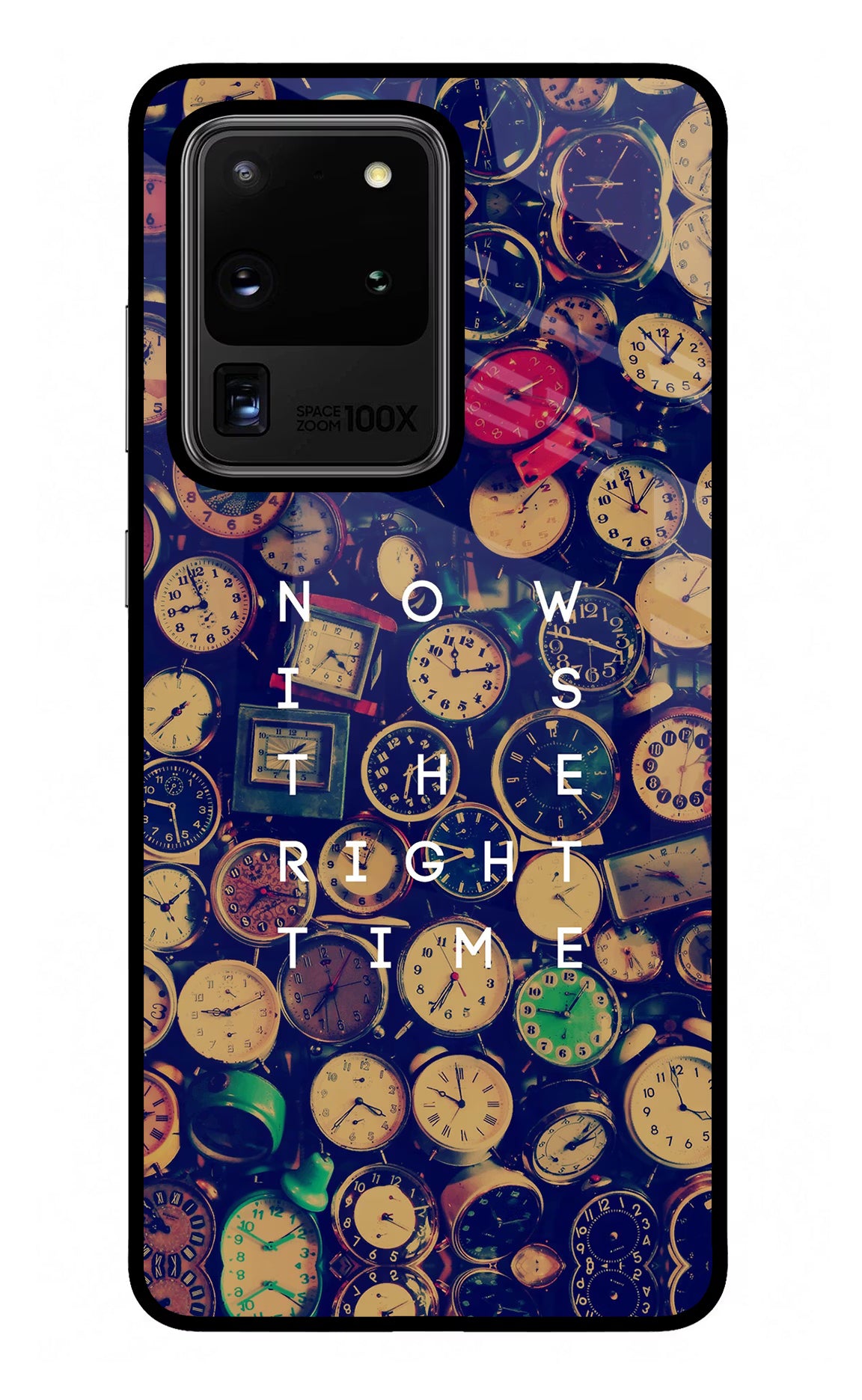 Now is the Right Time Quote Samsung S20 Ultra Back Cover - Now is the Right Time Quote Samsung S20 Ultra Glass Case Back Cover by Casekaro Now is the Right Time Quote Samsung S20 Ultra Glass Case Back Cover by Casekaro