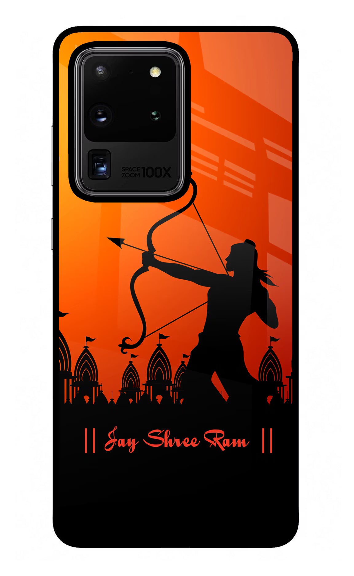 Lord Ram - 4 Samsung S20 Ultra Back Cover - Lord Ram - 4 Samsung S20 Ultra Glass Case Back Cover by Casekaro Lord Ram - 4 Samsung S20 Ultra Glass Case Back Cover by Casekaro