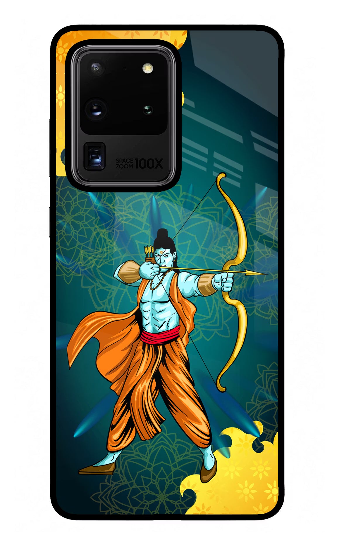 Lord Ram - 6 Samsung S20 Ultra Back Cover - Lord Ram - 6 Samsung S20 Ultra Glass Case Back Cover by Casekaro Lord Ram - 6 Samsung S20 Ultra Glass Case Back Cover by Casekaro