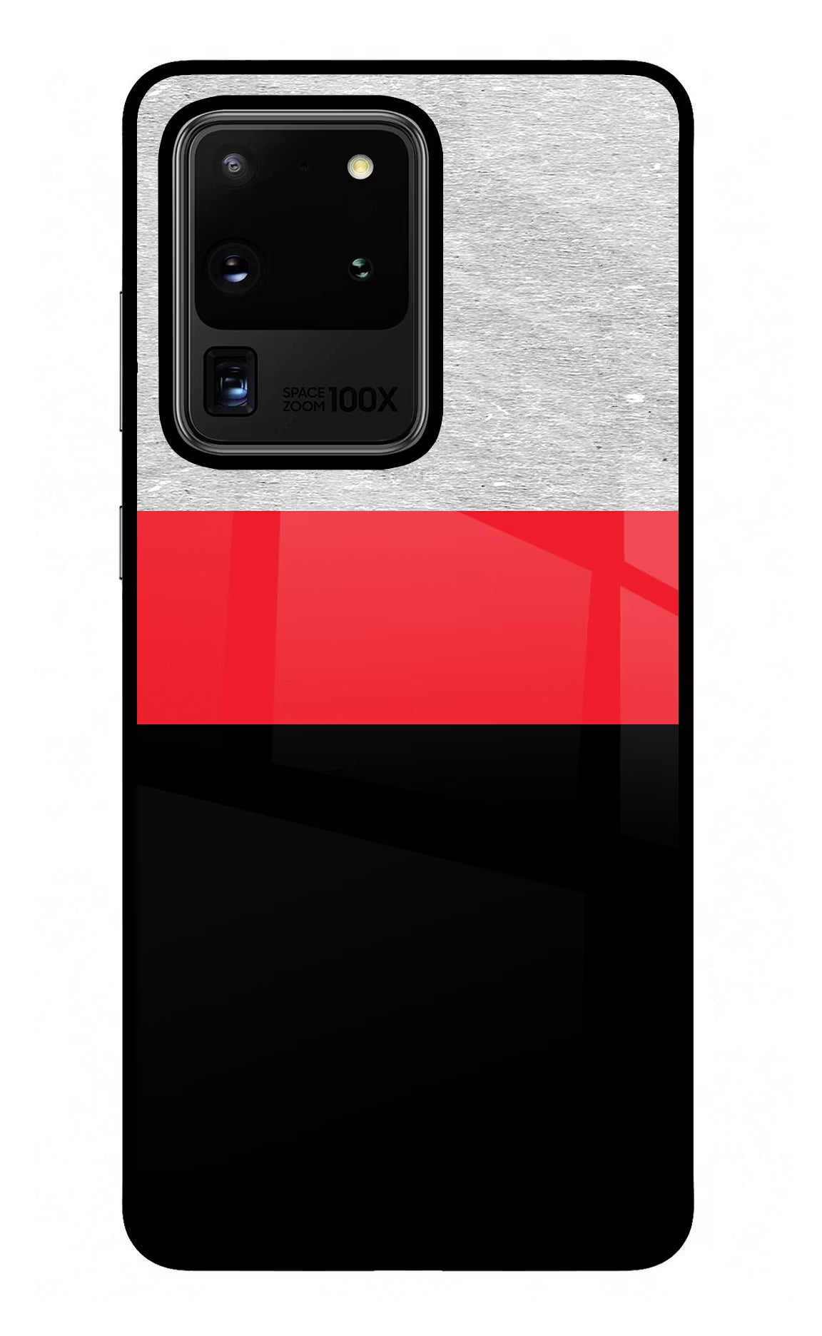 Tri Color Pattern Samsung S20 Ultra Back Cover - Tri Color Pattern Samsung S20 Ultra Glass Case Back Cover by Casekaro Tri Color Pattern Samsung S20 Ultra Glass Case Back Cover by Casekaro