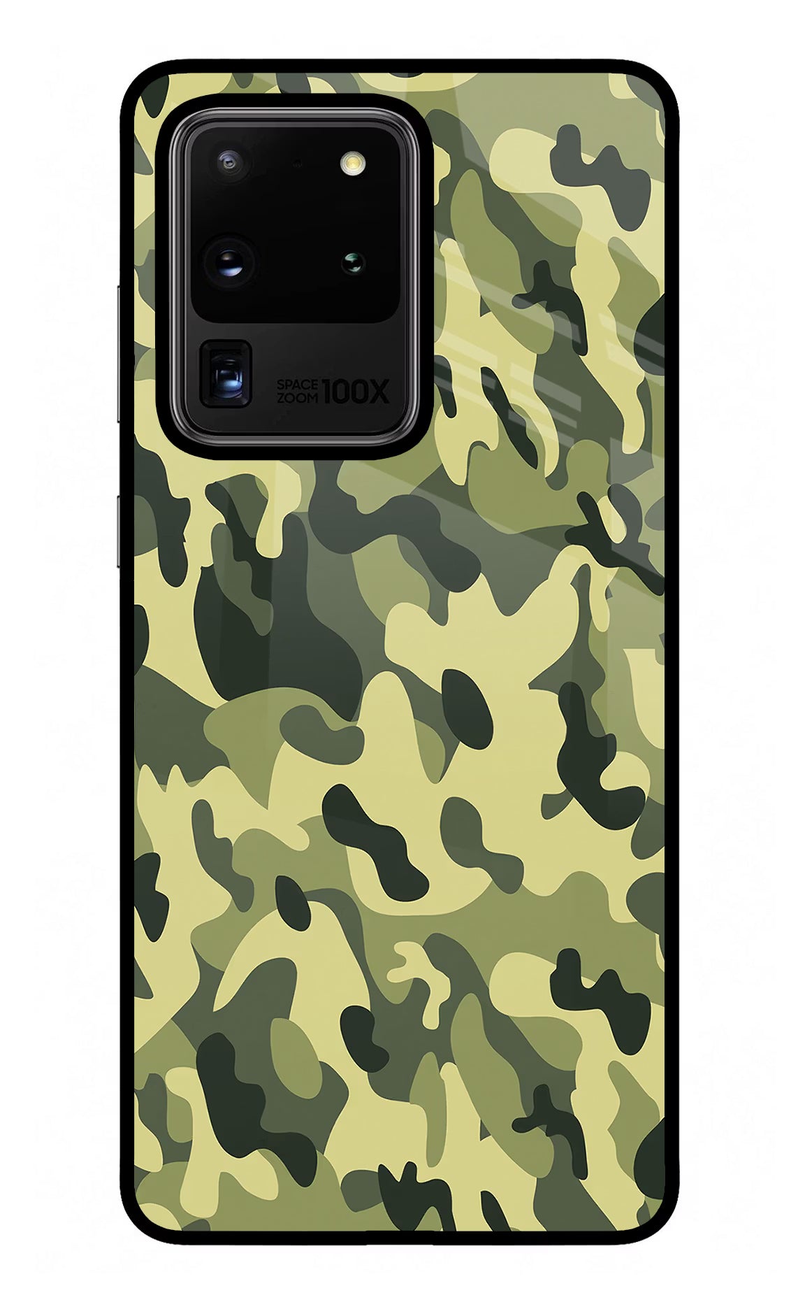 Camouflage Samsung S20 Ultra Back Cover - Camouflage Samsung S20 Ultra Glass Case Back Cover by Casekaro Camouflage Samsung S20 Ultra Glass Case Back Cover by Casekaro