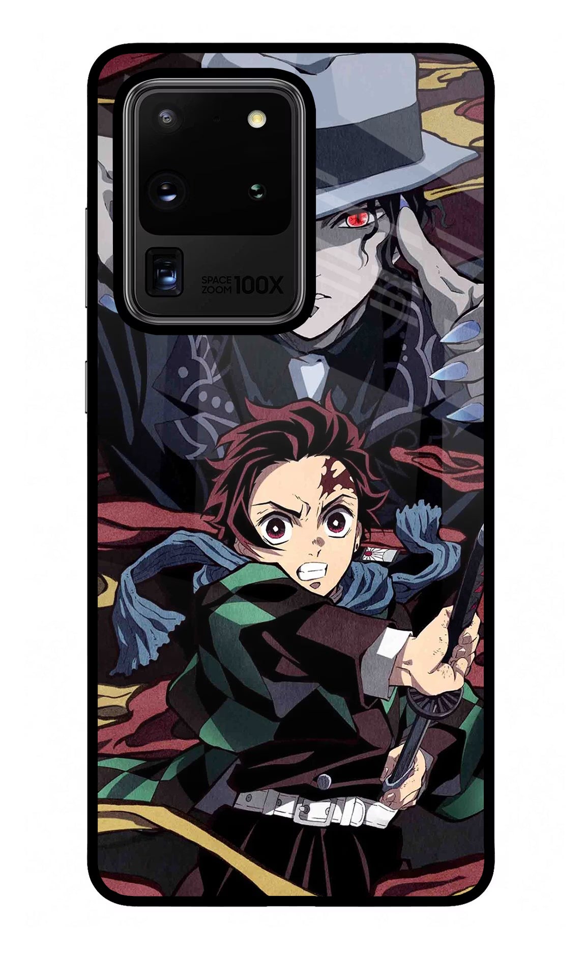 Demon Slayer Samsung S20 Ultra Back Cover - Demon Slayer Samsung S20 Ultra Glass Case Back Cover by Casekaro Demon Slayer Samsung S20 Ultra Glass Case Back Cover by Casekaro