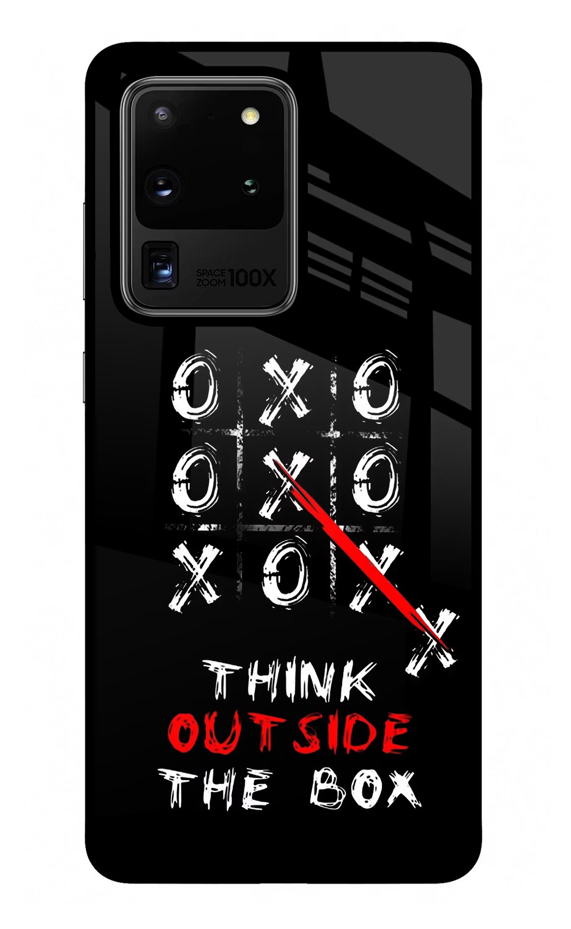Think out of the BOX Samsung S20 Ultra Back Cover - Think out of the BOX Samsung S20 Ultra Glass Case Back Cover by Casekaro Think out of the BOX Samsung S20 Ultra Glass Case Back Cover by Casekaro