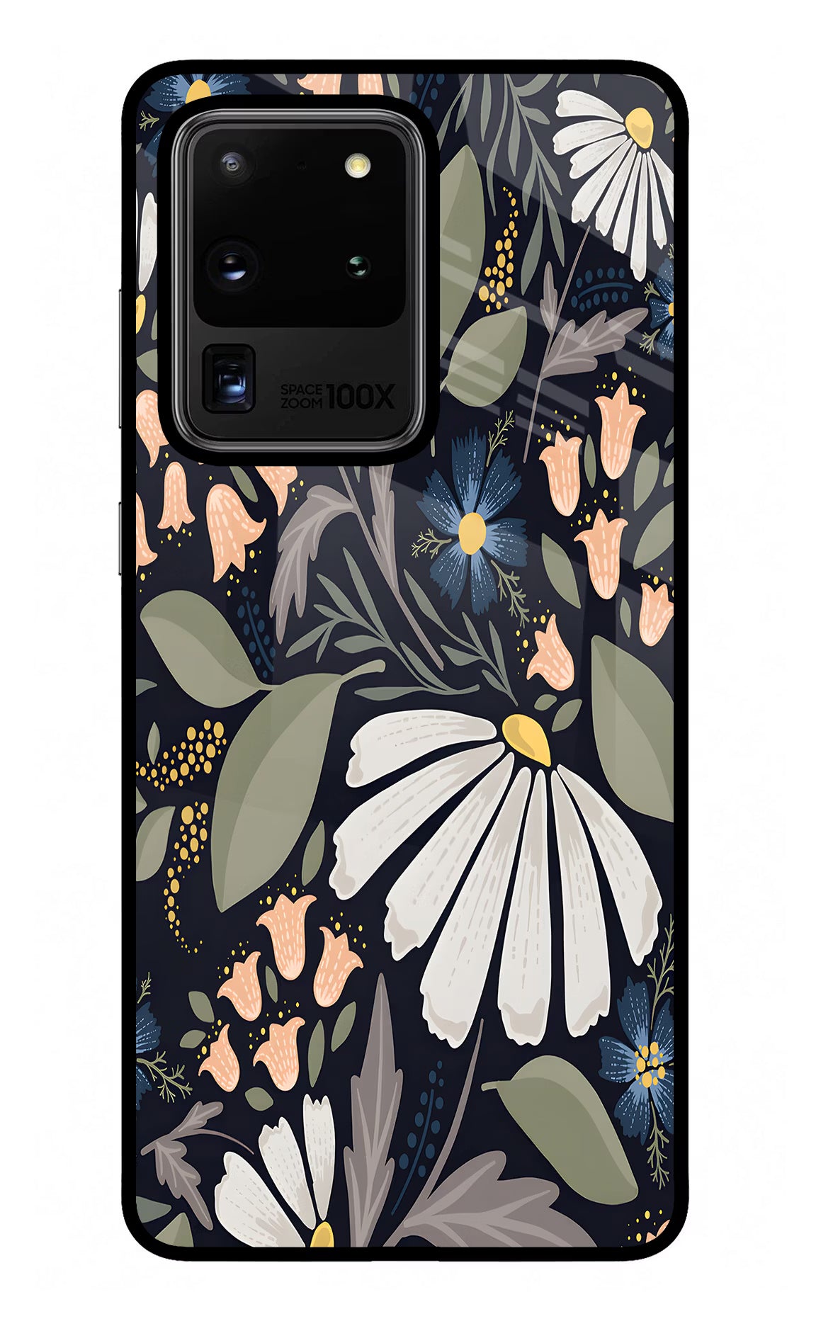 Flowers Art Samsung S20 Ultra Back Cover - Flowers Art Samsung S20 Ultra Glass Case Back Cover by Casekaro Flowers Art Samsung S20 Ultra Glass Case Back Cover by Casekaro