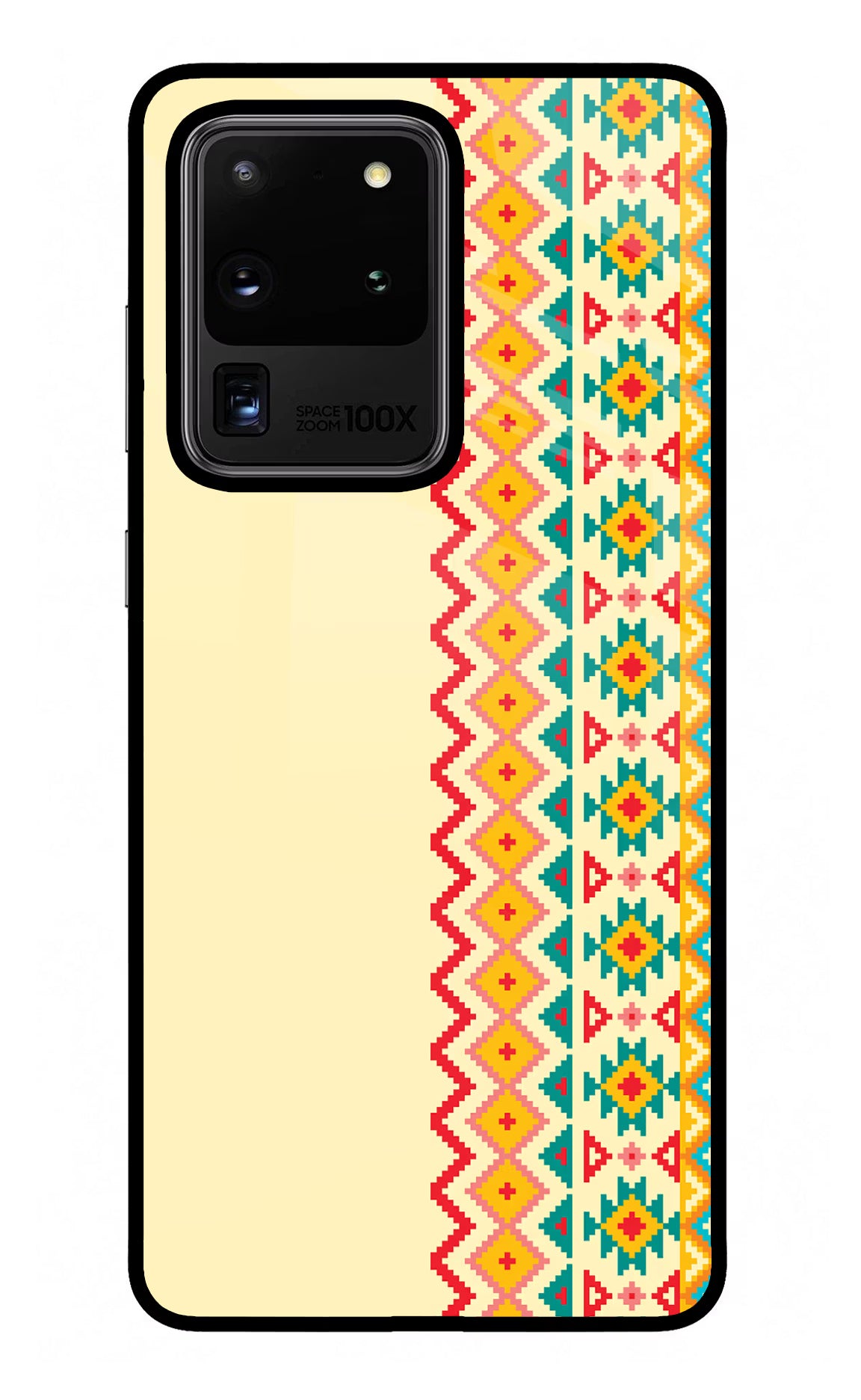 Ethnic Seamless Samsung S20 Ultra Back Cover - Ethnic Seamless Samsung S20 Ultra Glass Case Back Cover by Casekaro Ethnic Seamless Samsung S20 Ultra Glass Case Back Cover by Casekaro