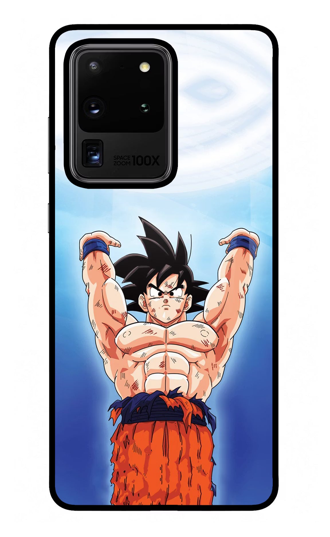 Goku Power Samsung S20 Ultra Back Cover - Goku Power Samsung S20 Ultra Glass Case Back Cover by Casekaro Goku Power Samsung S20 Ultra Glass Case Back Cover by Casekaro