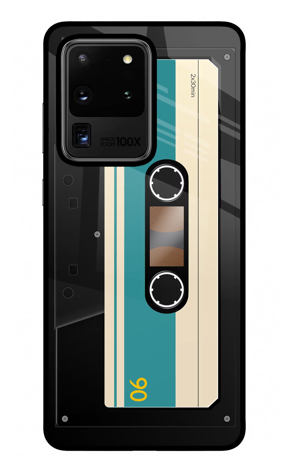 Cassette Samsung S20 Ultra Back Cover - Cassette Samsung S20 Ultra Glass Case Back Cover by Casekaro Cassette Samsung S20 Ultra Glass Case Back Cover by Casekaro