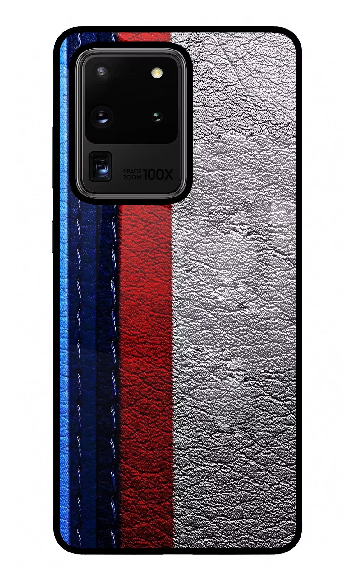 BMW Stripes Samsung S20 Ultra Back Cover - BMW Stripes Samsung S20 Ultra Glass Case Back Cover by Casekaro BMW Stripes Samsung S20 Ultra Glass Case Back Cover by Casekaro