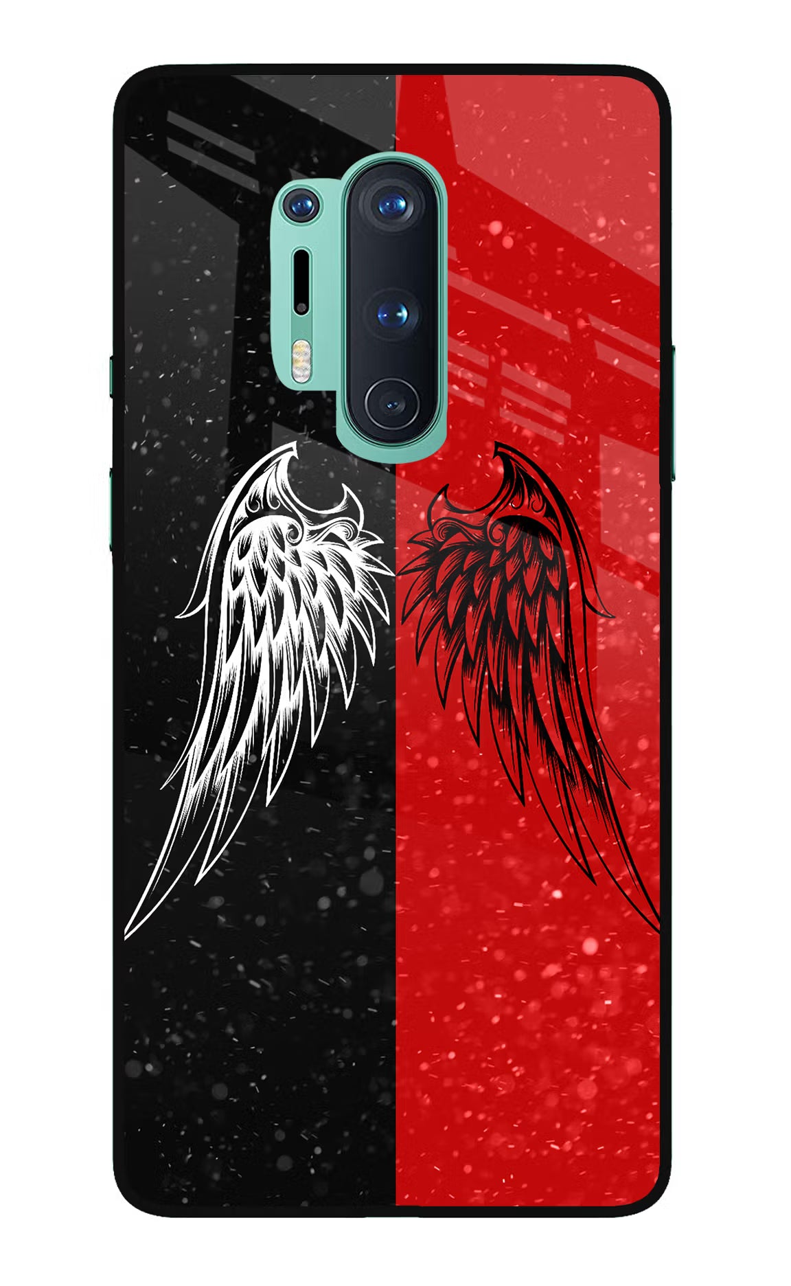 Wings Oneplus 8 Pro Glass Case - Wings Oneplus 8 Pro Glass Case Wings Oneplus 8 Pro Glass Case