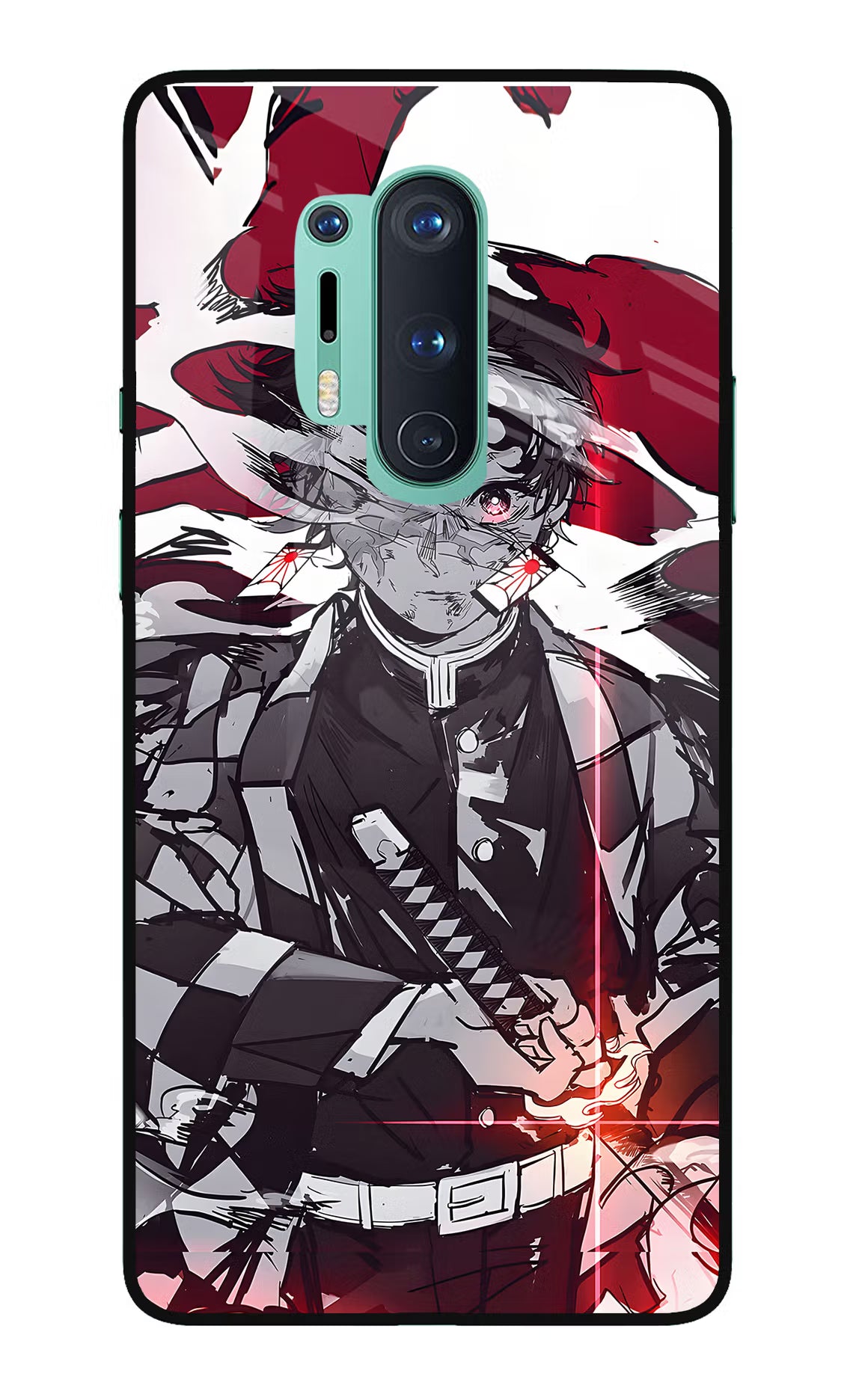 Demon Slayer Oneplus 8 Pro Glass Case - Demon Slayer Oneplus 8 Pro Glass Case Demon Slayer Oneplus 8 Pro Glass Case