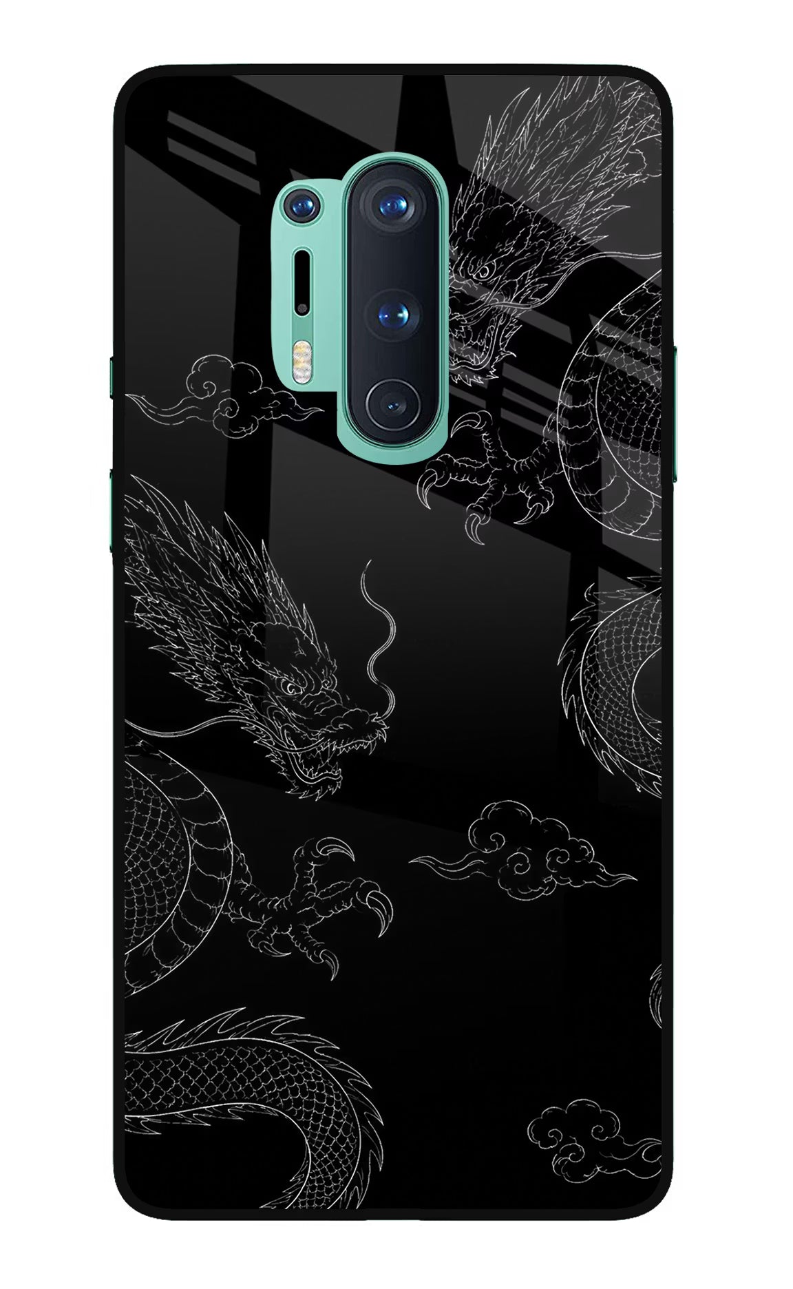 Twin Dragons Oneplus 8 Pro Glass Case - Twin Dragons Oneplus 8 Pro Glass Case Twin Dragons Oneplus 8 Pro Glass Case