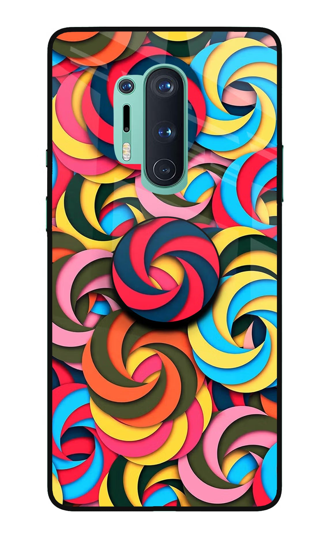 Spiral Pattern Oneplus 8 Pro Glass Case - Spiral Pattern Oneplus 8 Pro Glass Case Spiral Pattern Oneplus 8 Pro Glass Case
