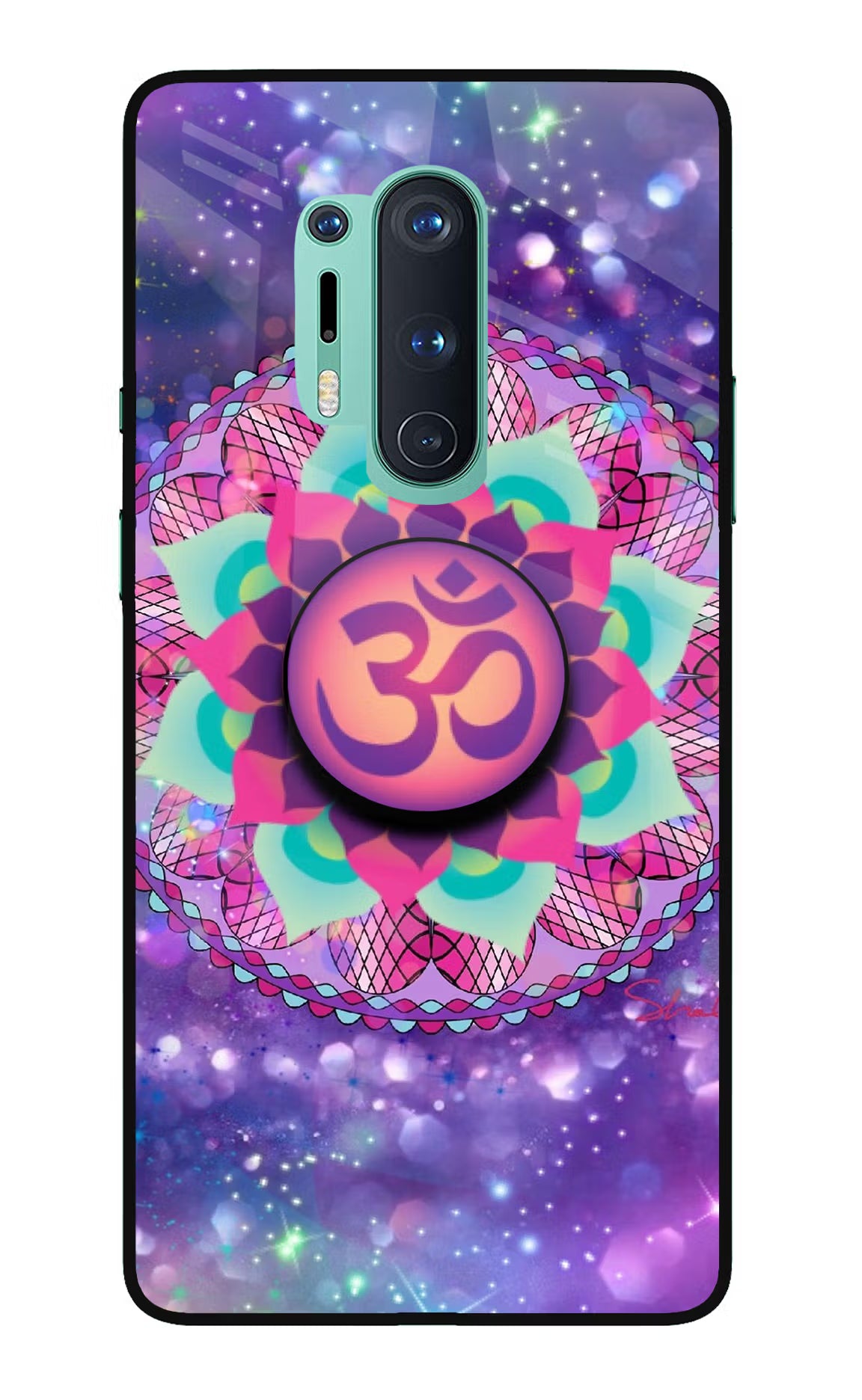 Om Purple Oneplus 8 Pro Glass Case - Om Purple Oneplus 8 Pro Glass Case Om Purple Oneplus 8 Pro Glass Case