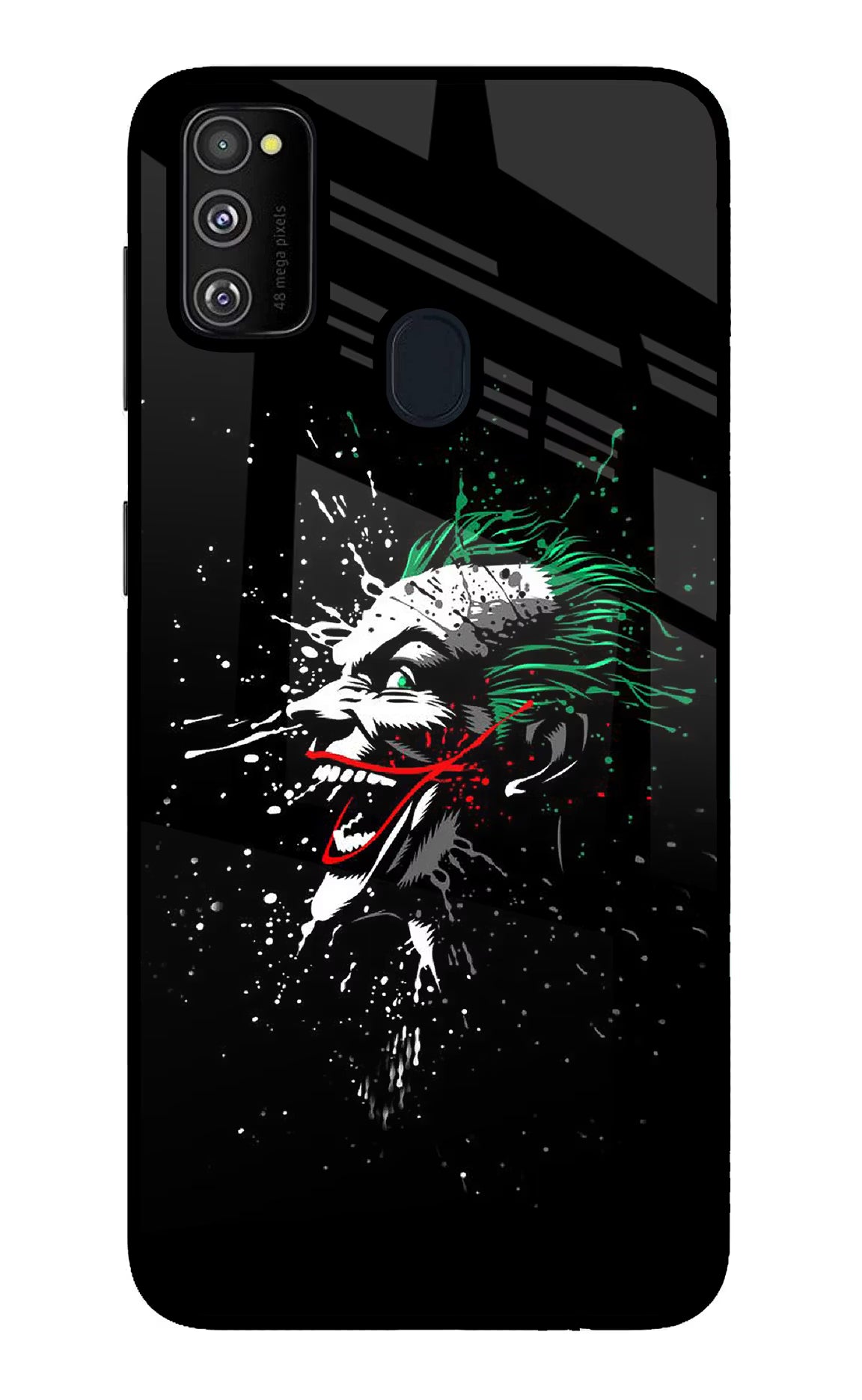Joker Samsung M21 2020 Back Cover - Joker Samsung M21 2020 Glass Case Back Cover by Casekaro Joker Samsung M21 2020 Glass Case Back Cover by Casekaro