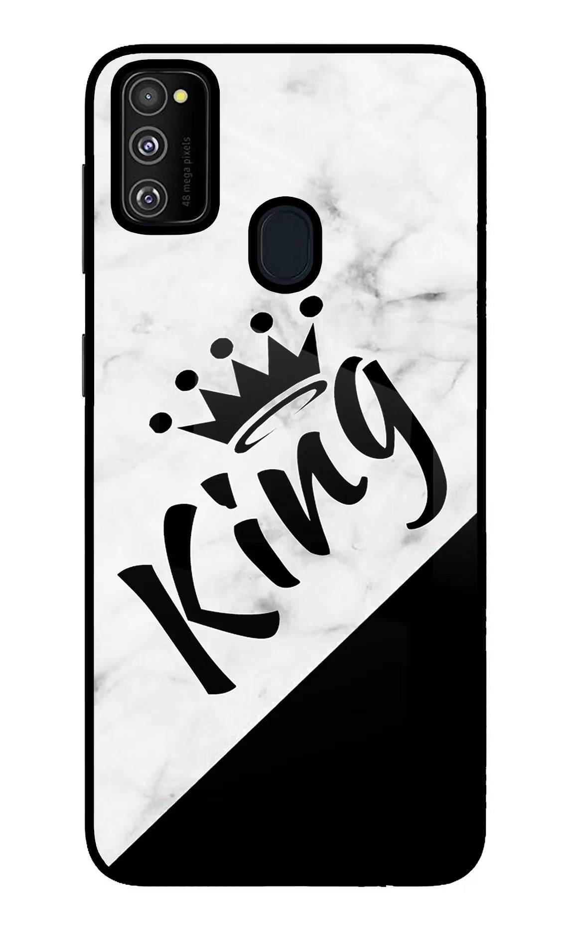 King Samsung M21 2020 Glass Case - King Samsung M21 2020 Glass Case King Samsung M21 2020 Glass Case