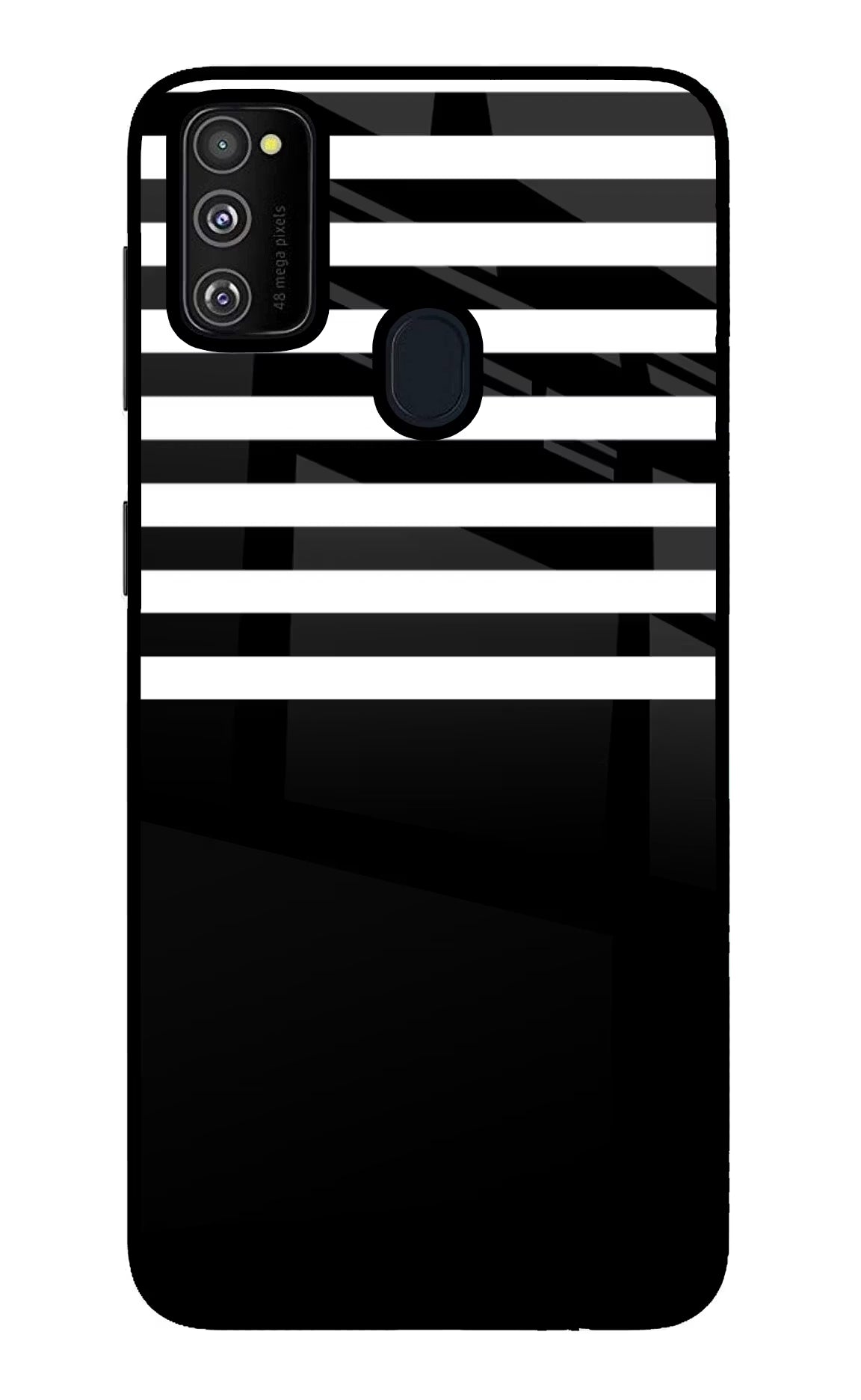 Black and White Print Samsung M21 2020 Glass Case - Black and White Print Samsung M21 2020 Glass Case Black and White Print Samsung M21 2020 Glass Case