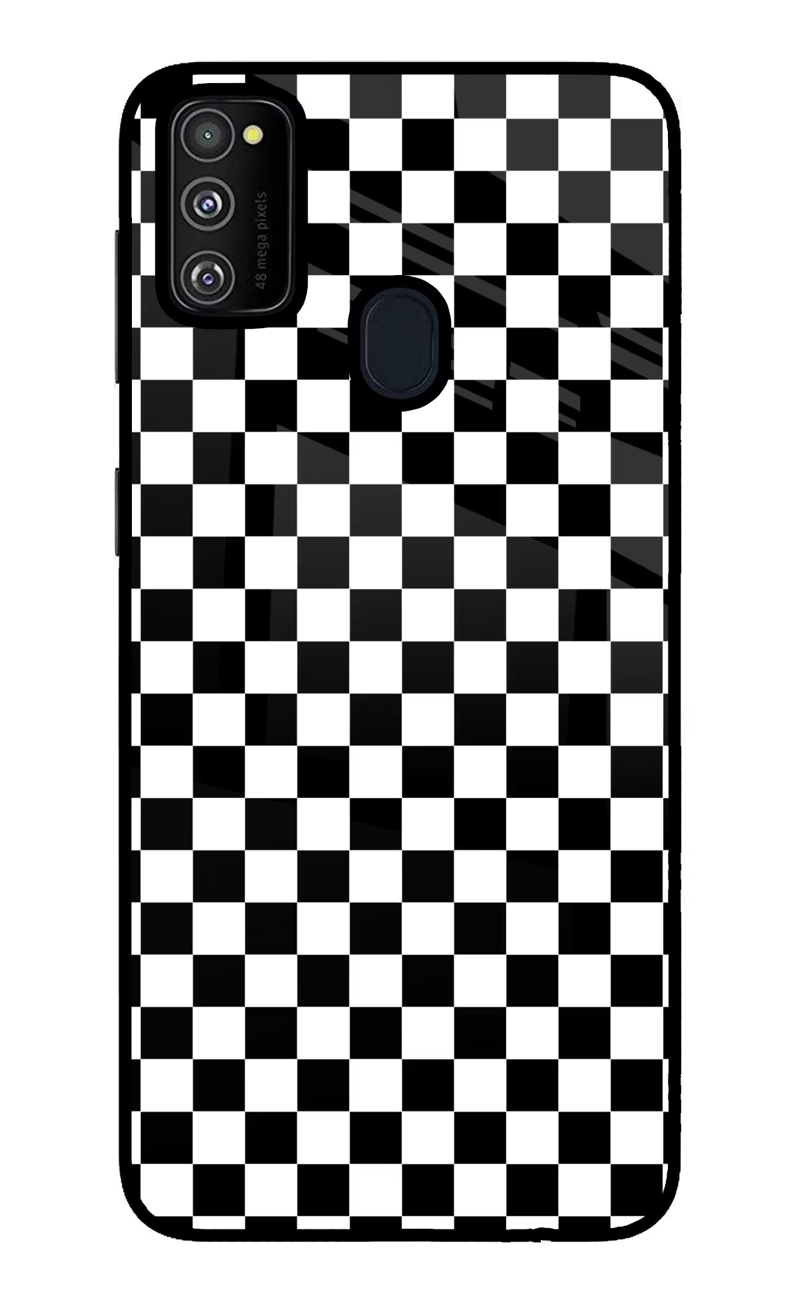 Chess Board Samsung M21 2020 Back Cover - Chess Board Samsung M21 2020 Glass Case Back Cover by Casekaro Chess Board Samsung M21 2020 Glass Case Back Cover by Casekaro