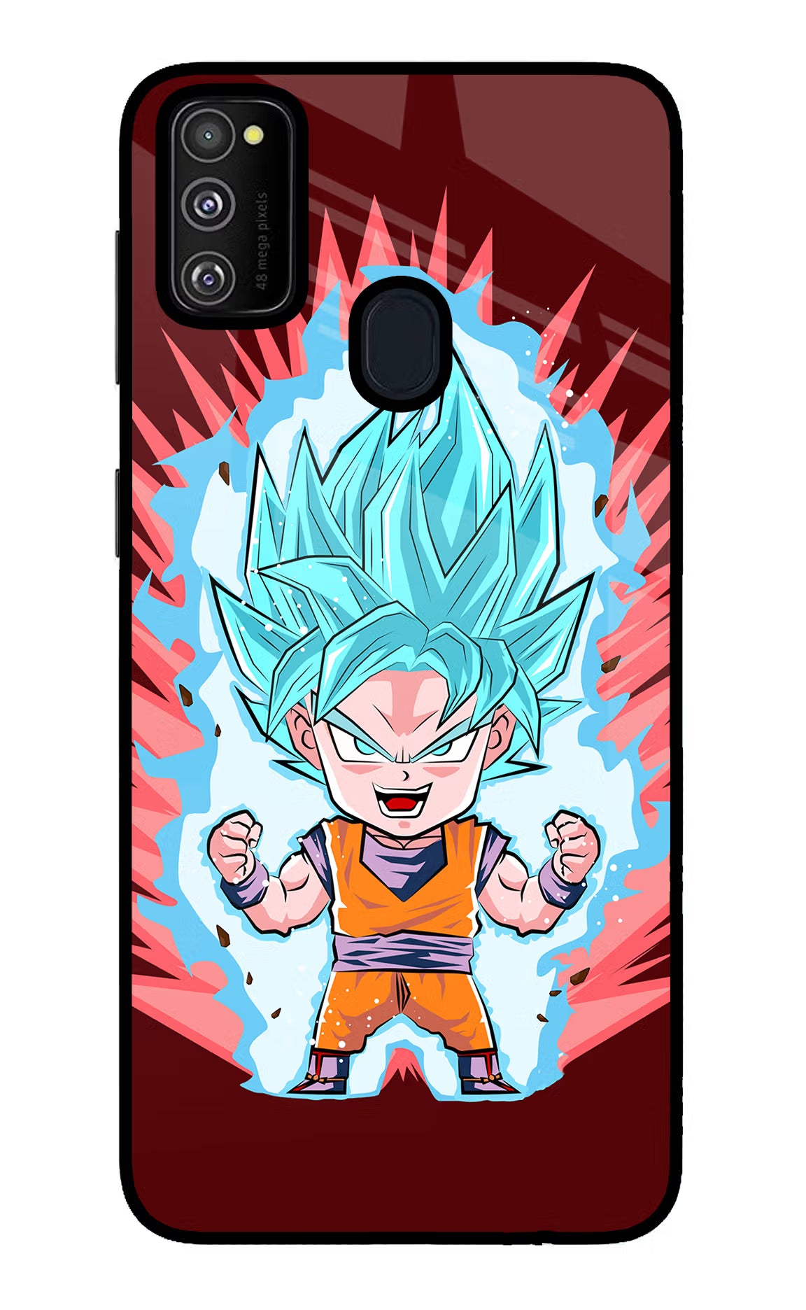Goku Little Samsung M21 2020 Glass Case - Goku Little Samsung M21 2020 Glass Case Goku Little Samsung M21 2020 Glass Case