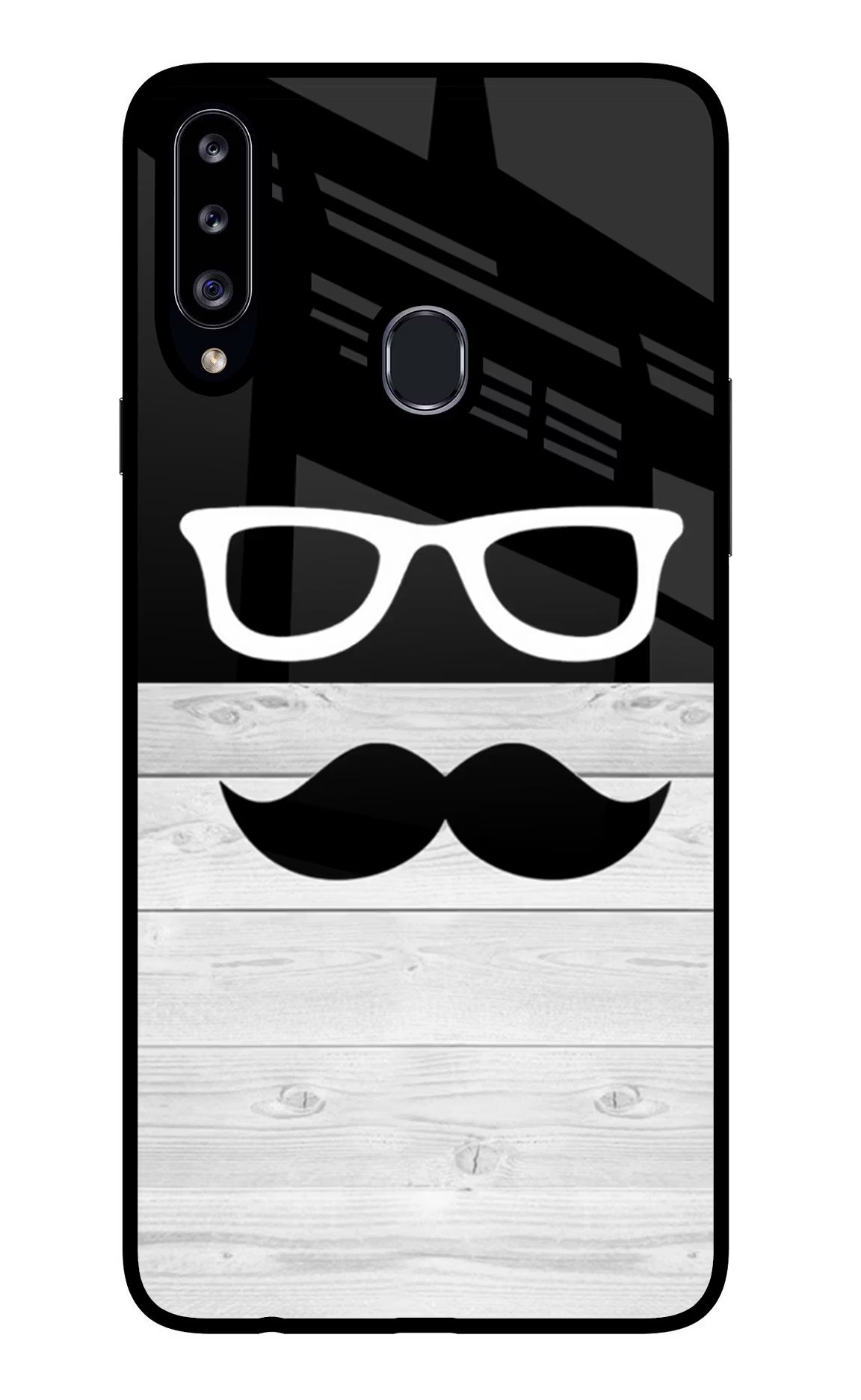 Mustache Samsung A20s Glass Case - Mustache Samsung A20s Glass Case Mustache Samsung A20s Glass Case