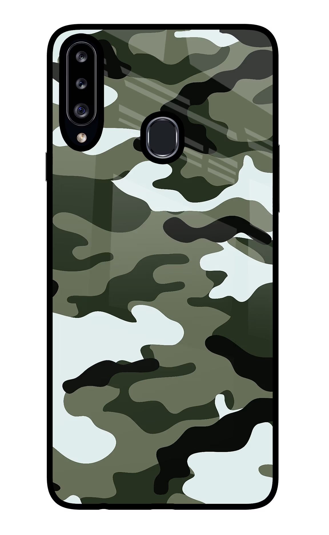 Camouflage Samsung A20s Glass Case - Camouflage Samsung A20s Glass Case Camouflage Samsung A20s Glass Case