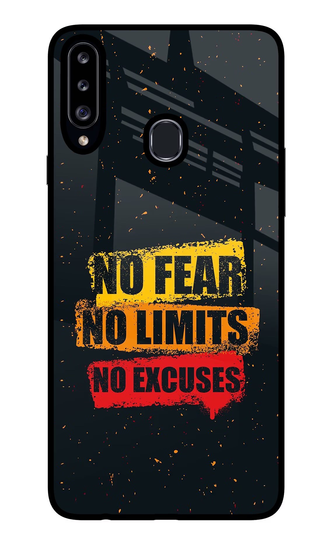 No Fear No Limits No Excuse Samsung A20s Glass Case - No Fear No Limits No Excuse Samsung A20s Glass Case No Fear No Limits No Excuse Samsung A20s Glass Case