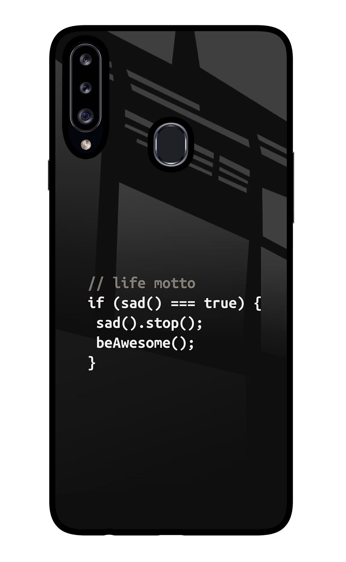 Life Motto Code Samsung A20s Glass Case - Life Motto Code Samsung A20s Glass Case Life Motto Code Samsung A20s Glass Case